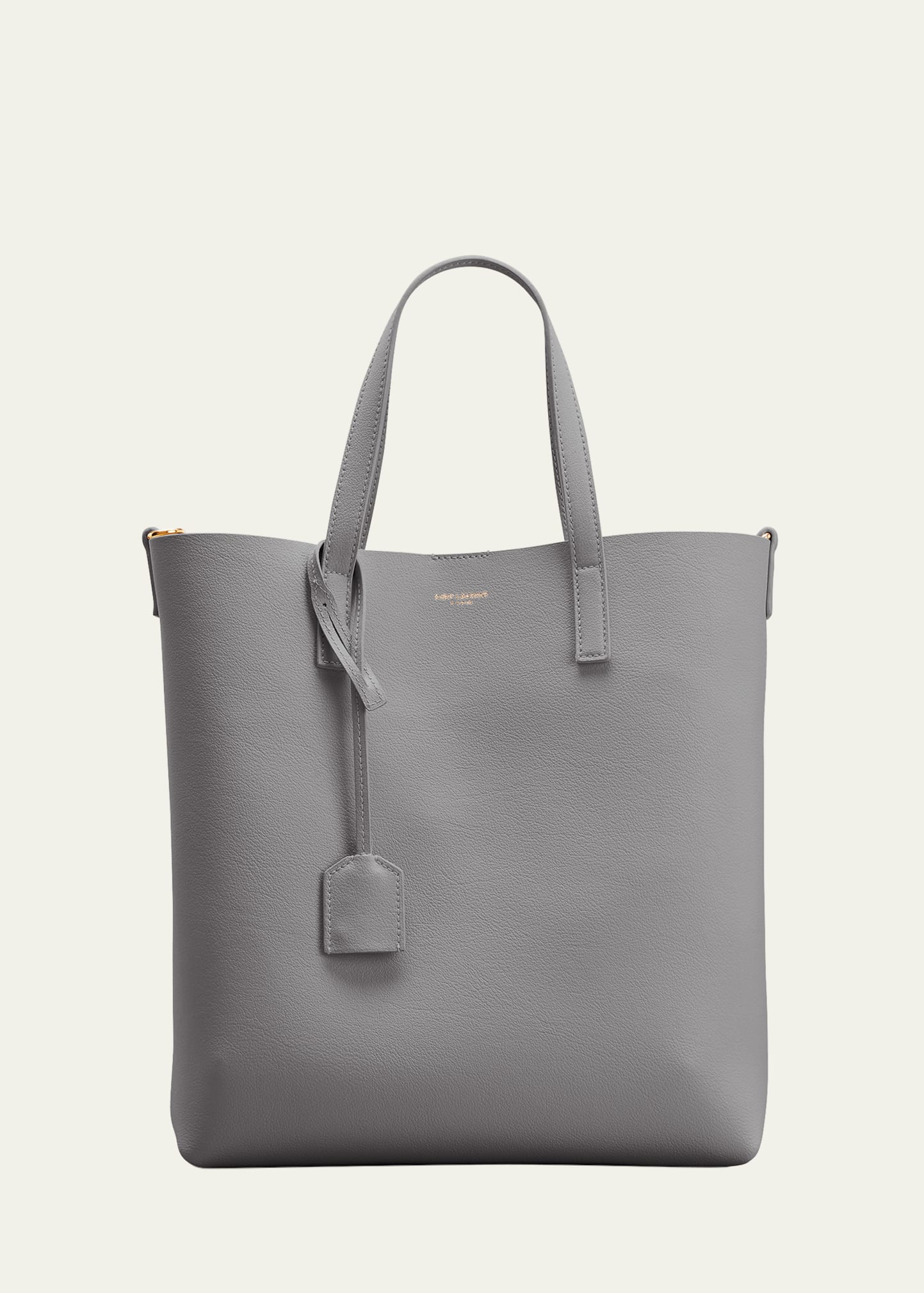 Saint Laurent Ysl Toy Shopping Tote Bag In Storm