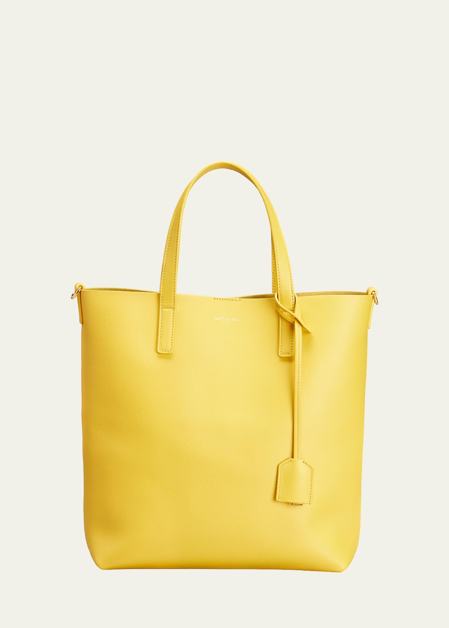 Saint Laurent Toy Leather Shopping Tote in BLE