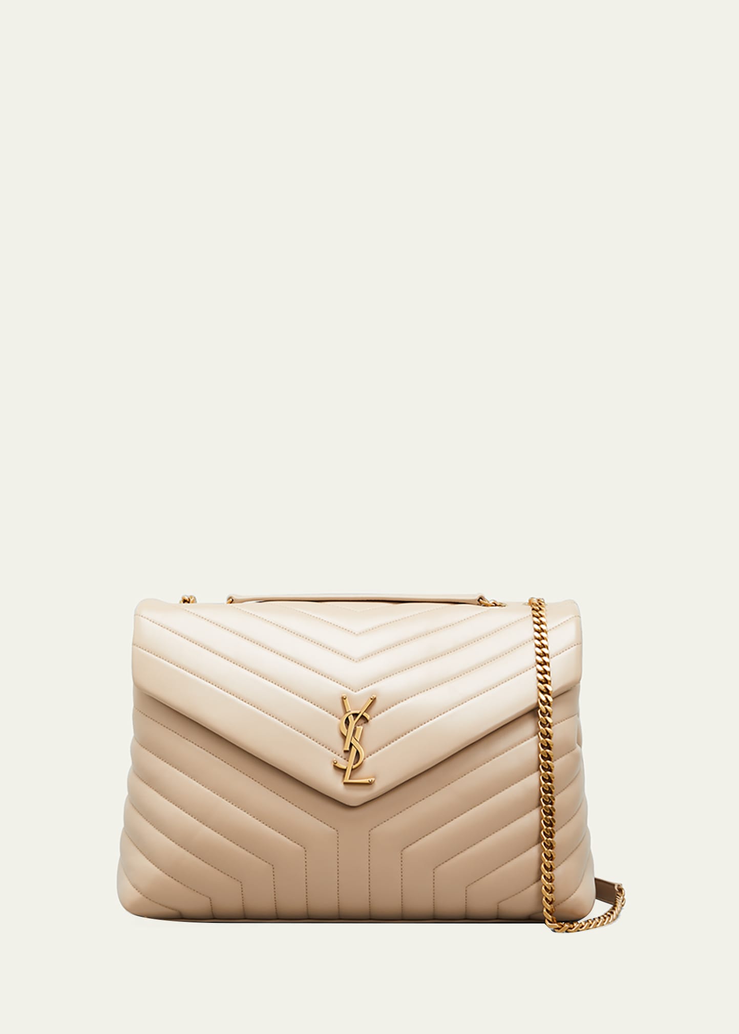 Loulou Large YSL Shoulder Bag in Quilted Leather