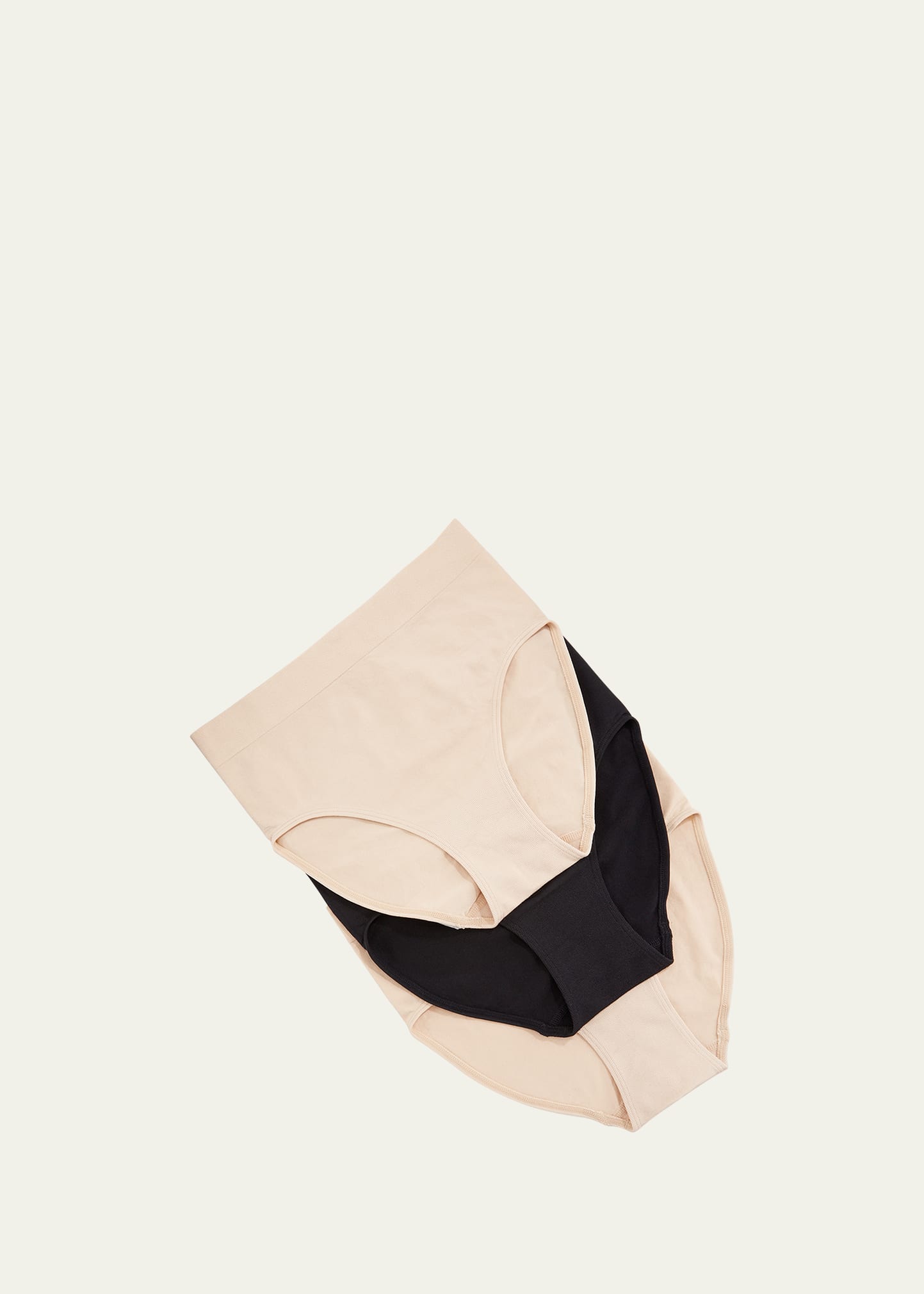Wacoal Three-pack B-smooth Briefs In Nn Nn Bk