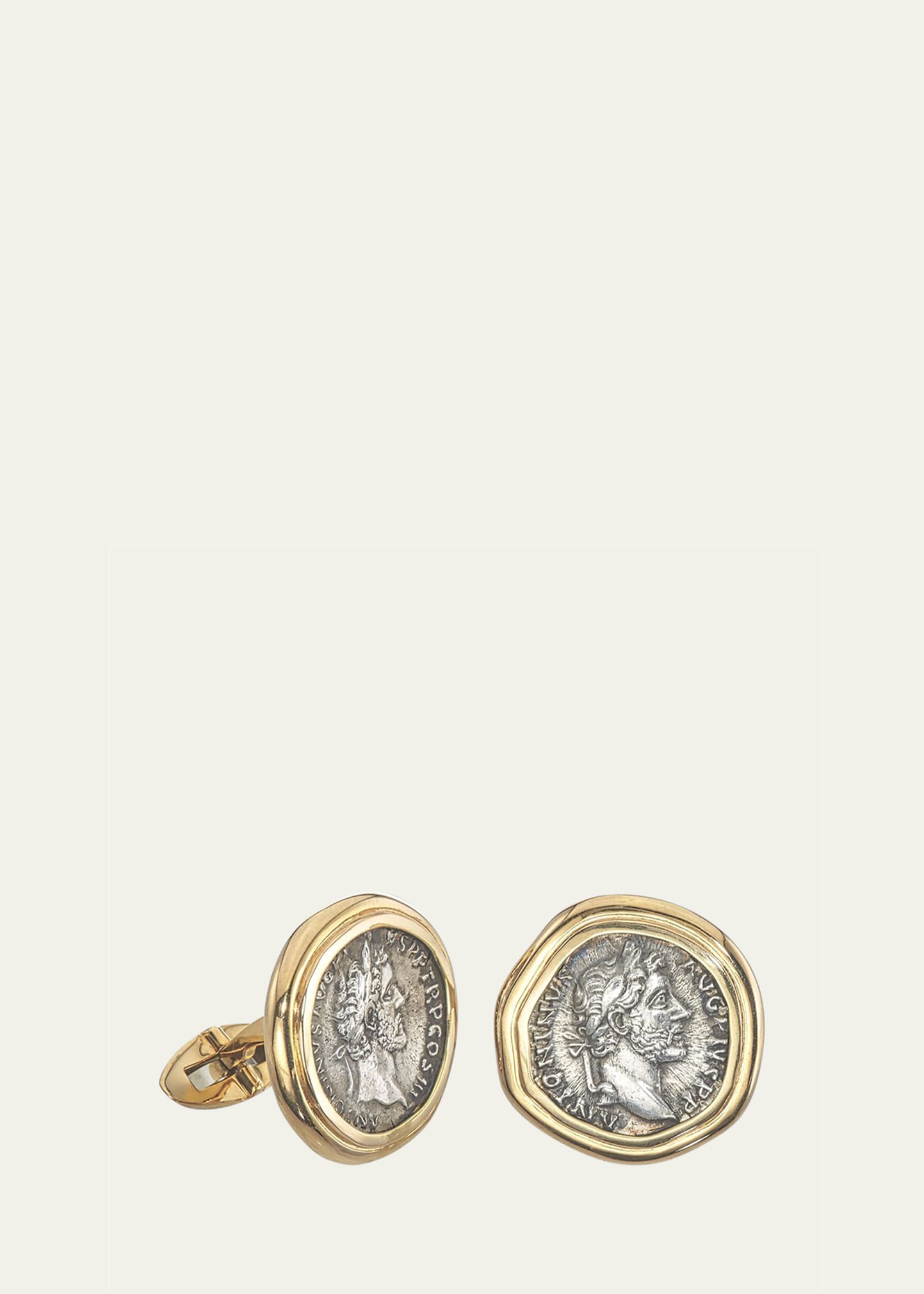 Men's 18K Gold Ancient Coin Cufflinks