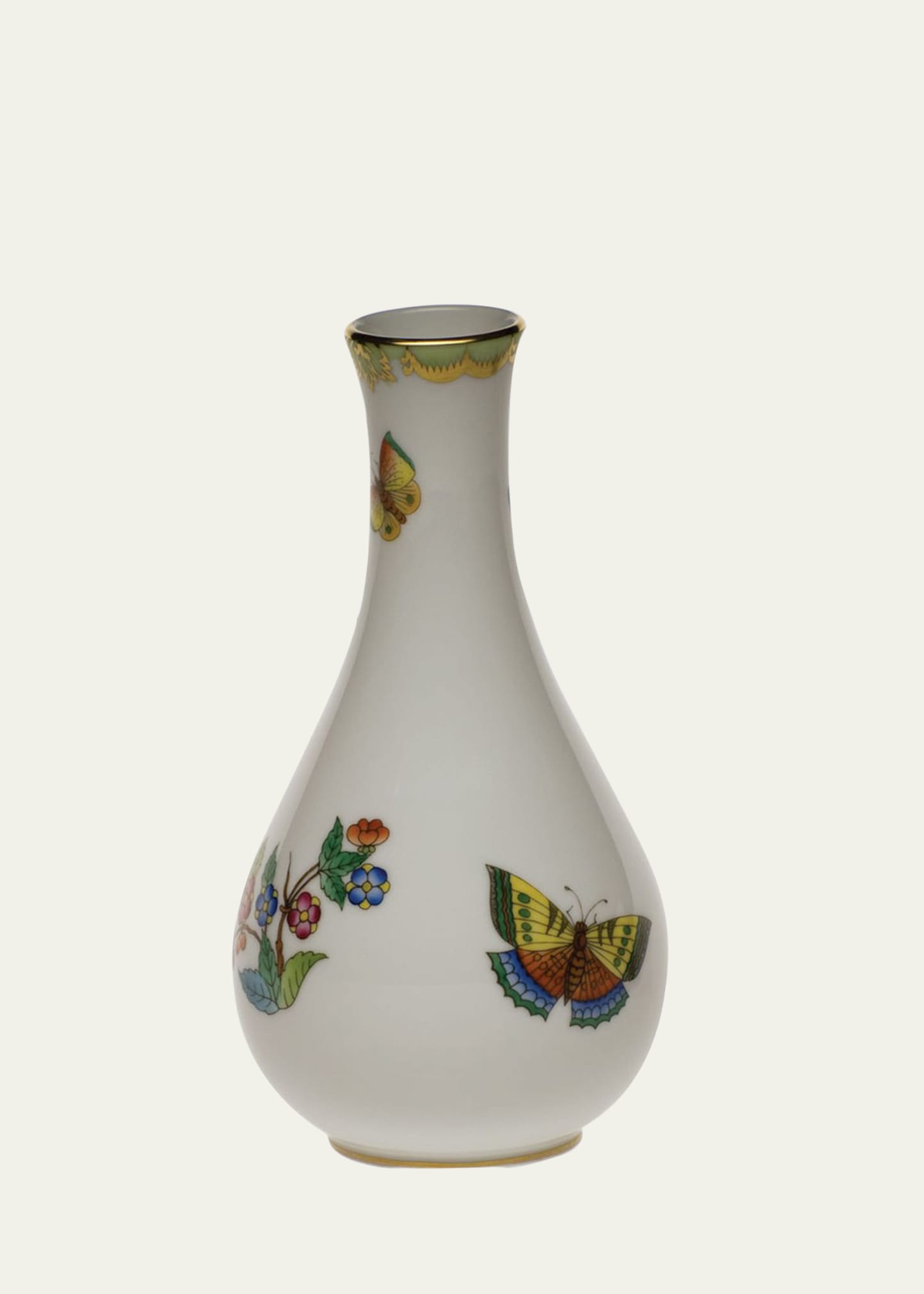 Queen Victoria Green Vase