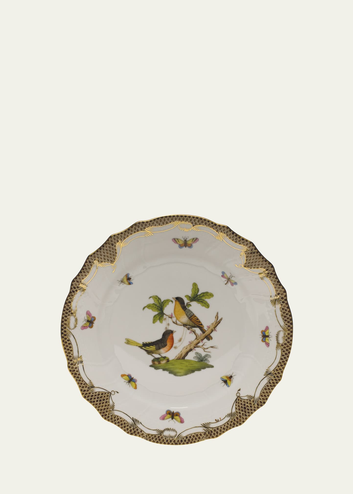 Rothschild Bird Brown Motif 08 Dinner Plate