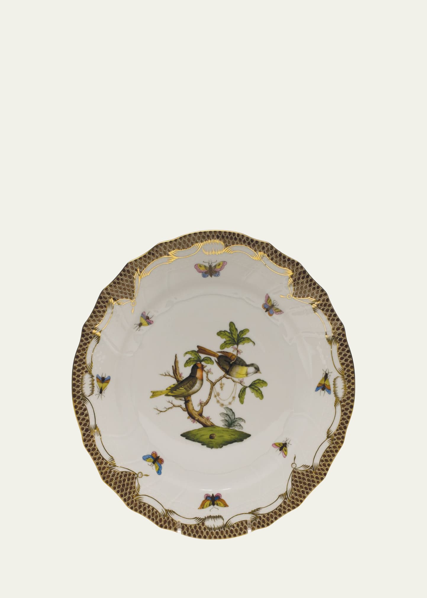 Rothschild Bird Brown Motif 11 Dinner Plate