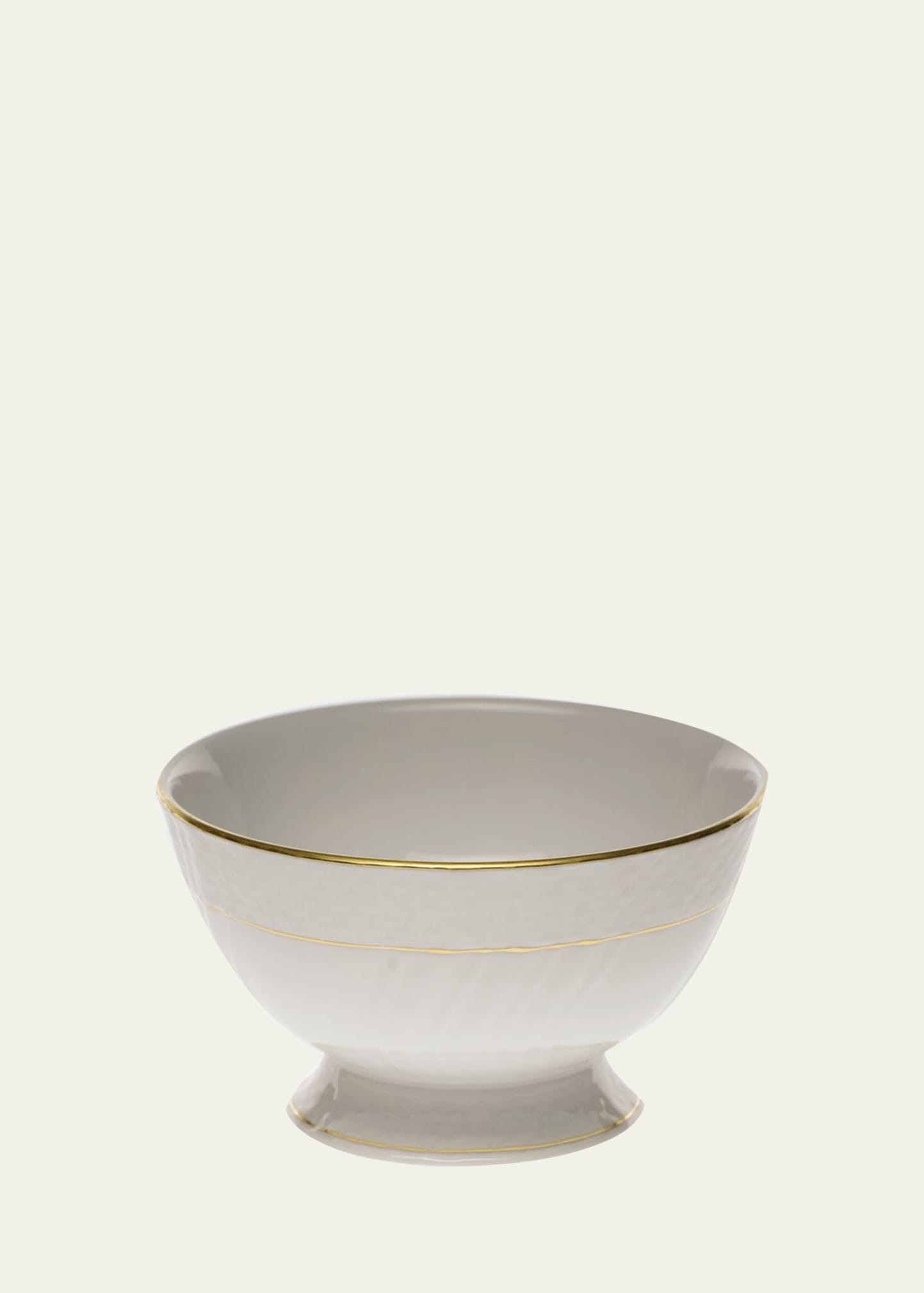 Golden Edge Footed Bowl