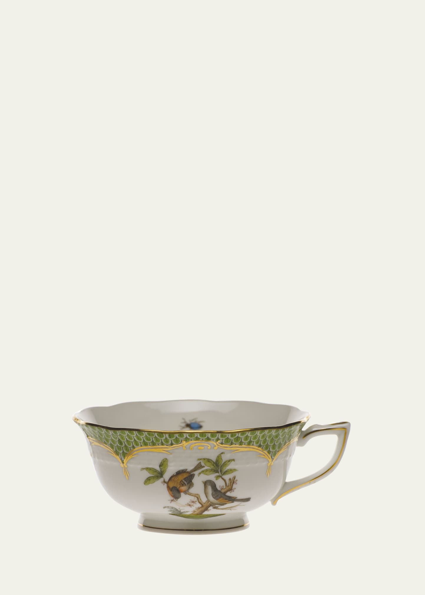 Rothschild Bird Green Motif 12 Tea Cup