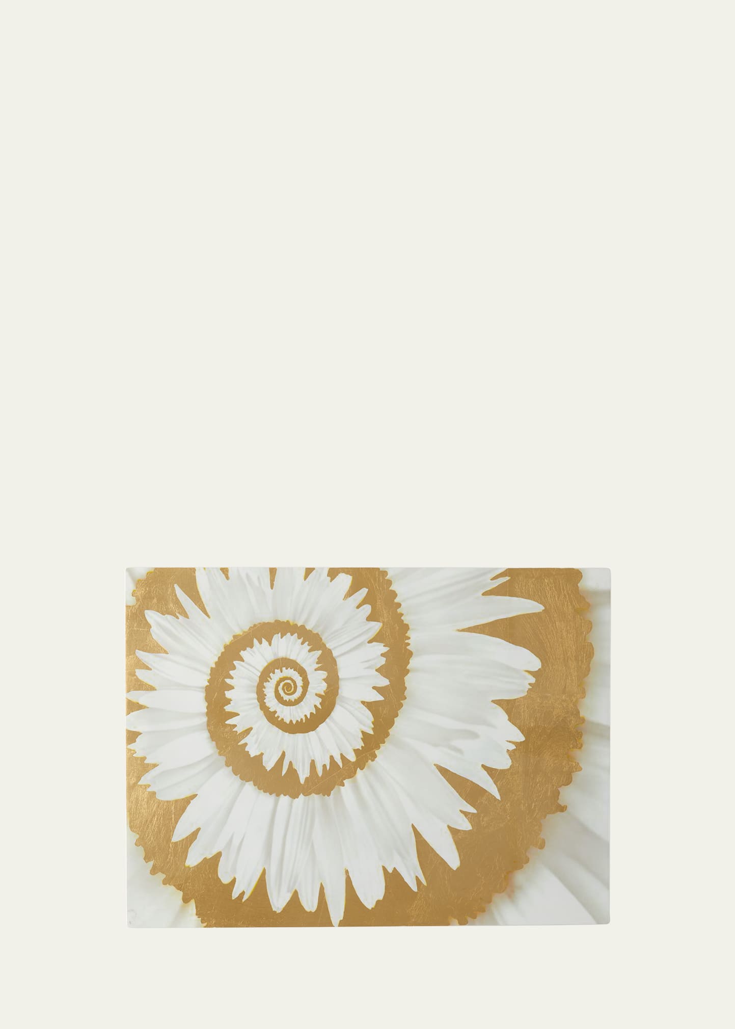 Gold Flower Spiral Placemat
