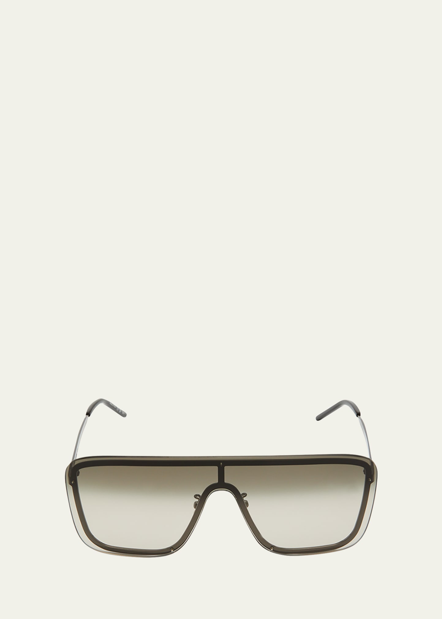 SAINT LAURENT MASK SHIELD MIRRORED SUNGLASSES