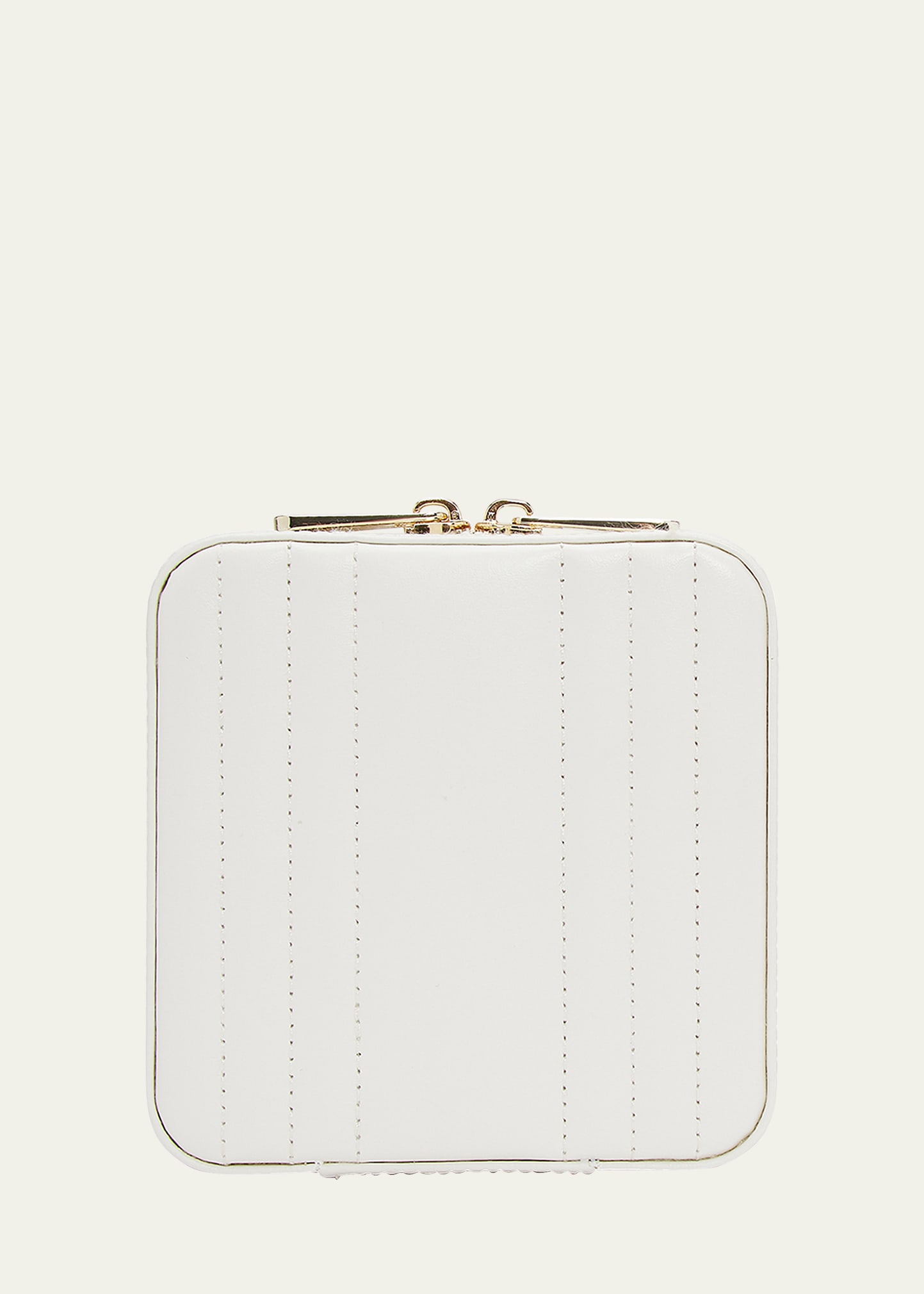 Wolf Maria Square Quilted Zip Jewelry Case In Navy