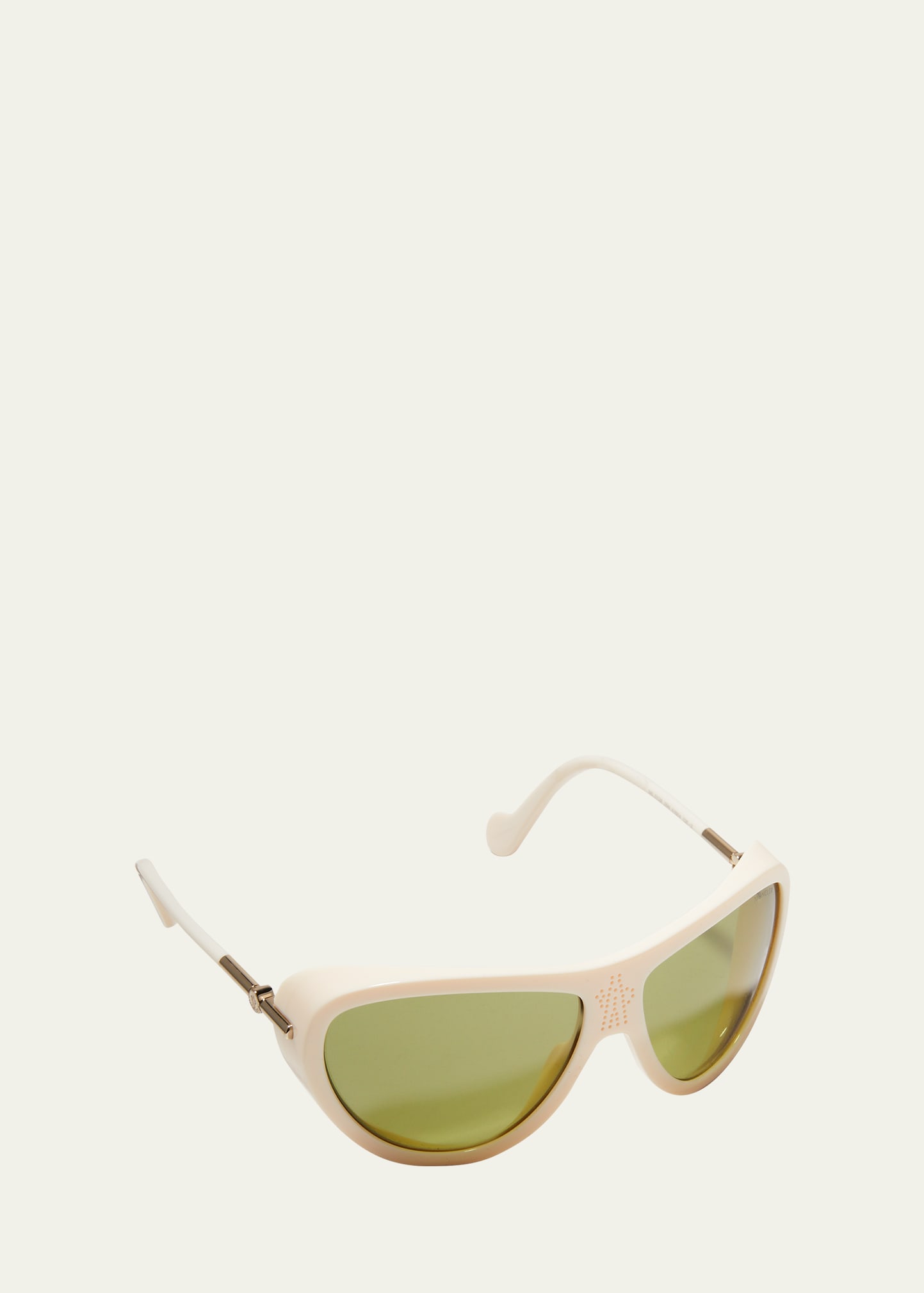 Men's ML0128 Polarized Perforated Aviator Sunglasses