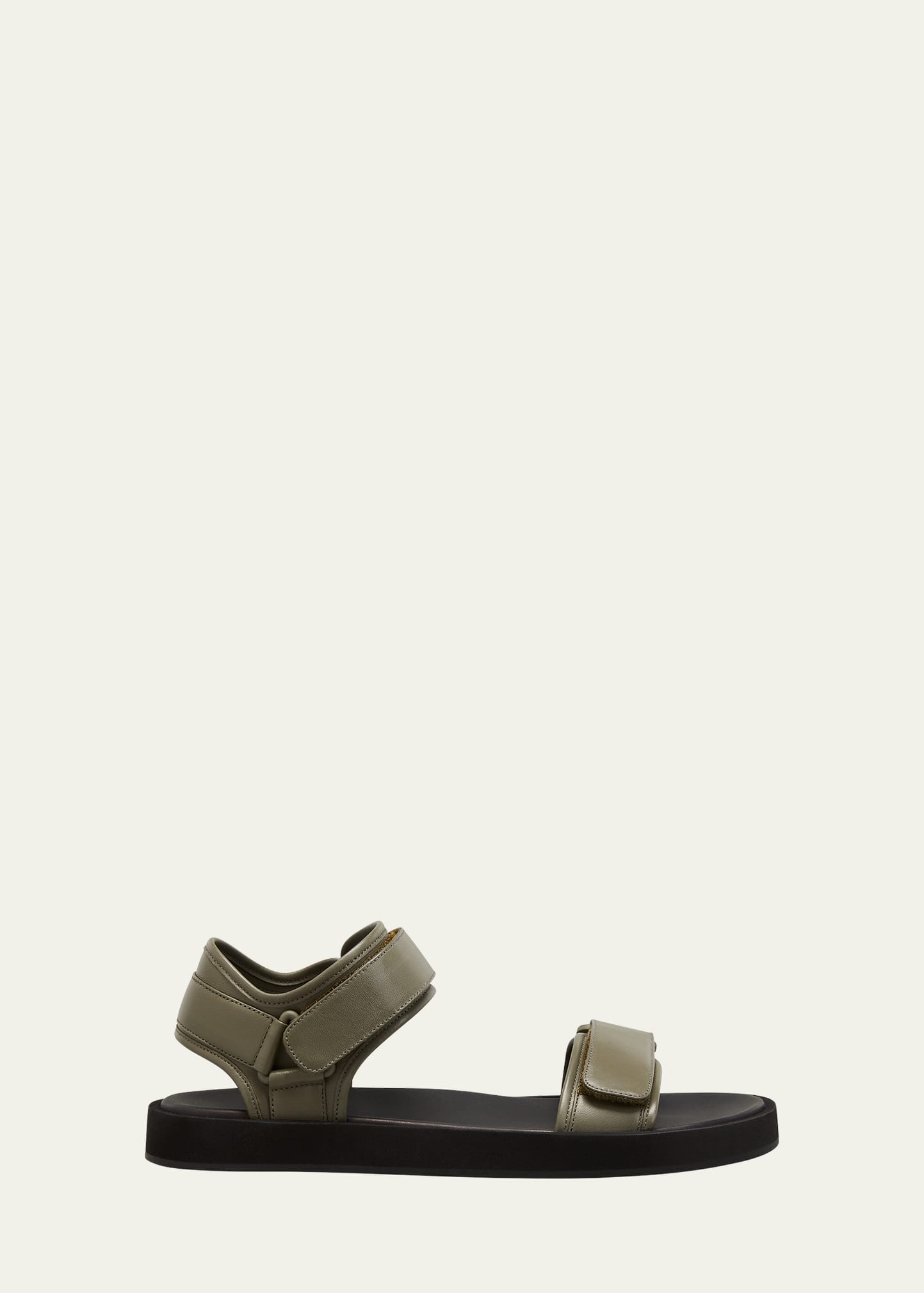 Shop The Row Hook-and-loop Sandals In Black