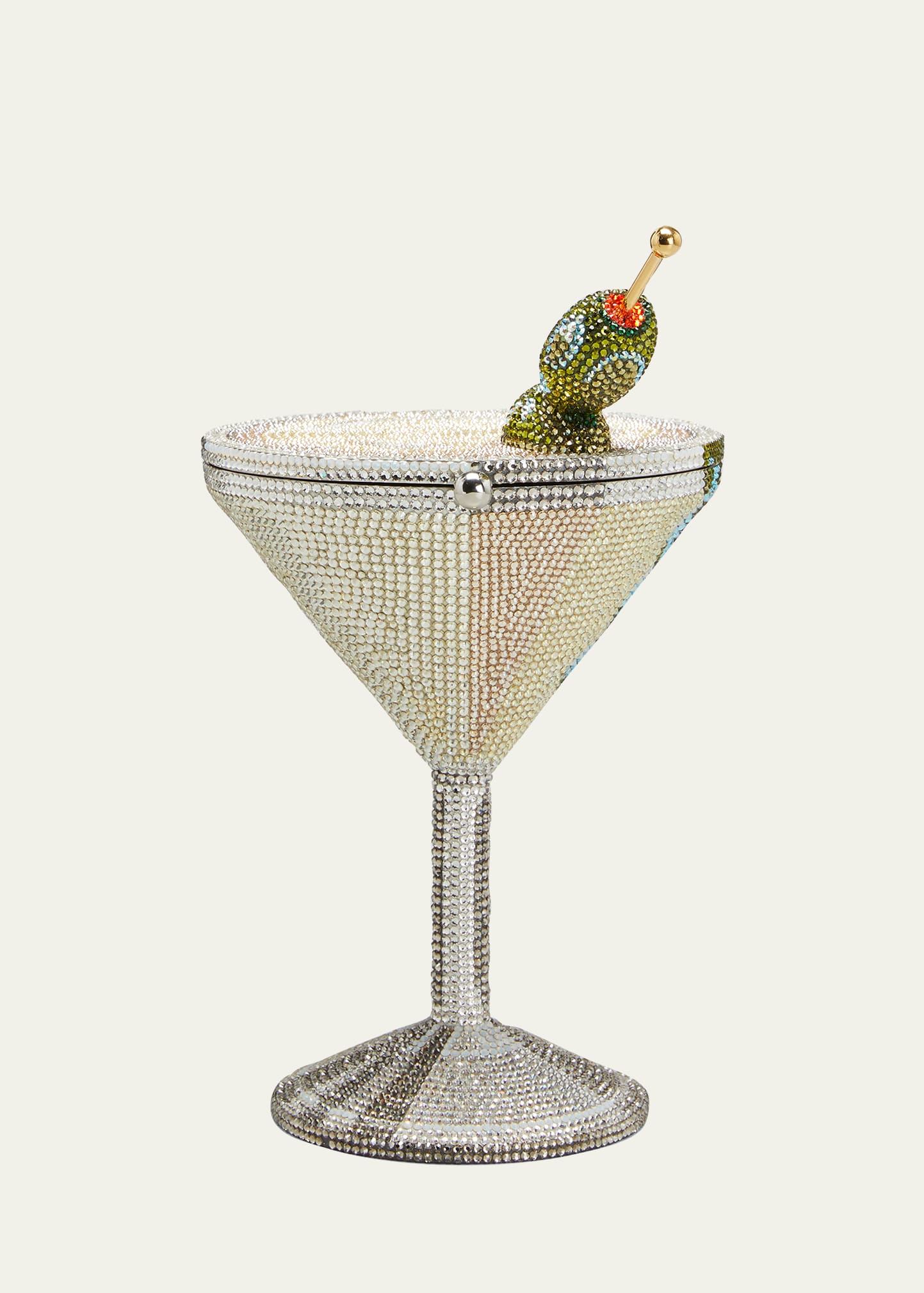Beaded Martini Glass Cocktail Clutch