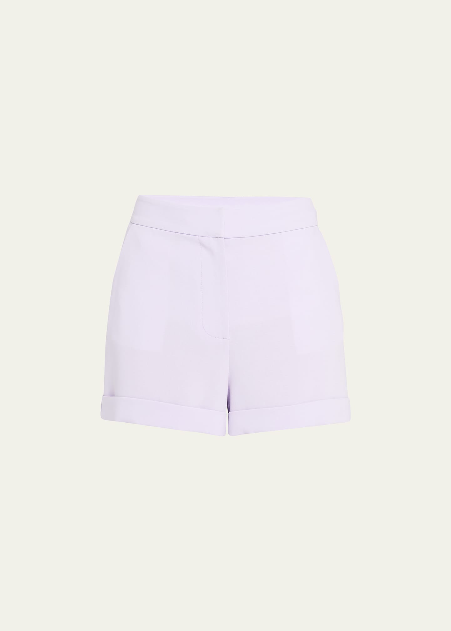 Cinq À Sept Elaine Crepe Shorts In Lilac Wine