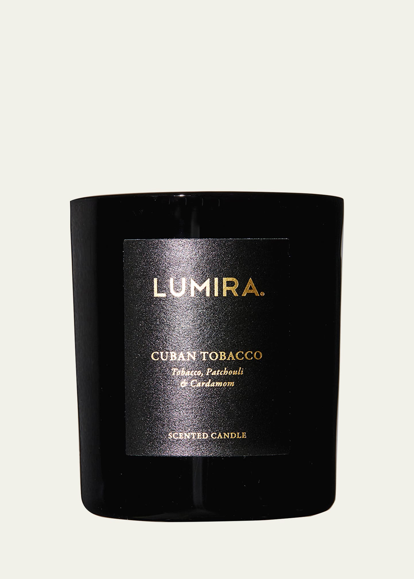 Lumira 10.6 Oz. Cuban Tobacco Scented Candle In Black
