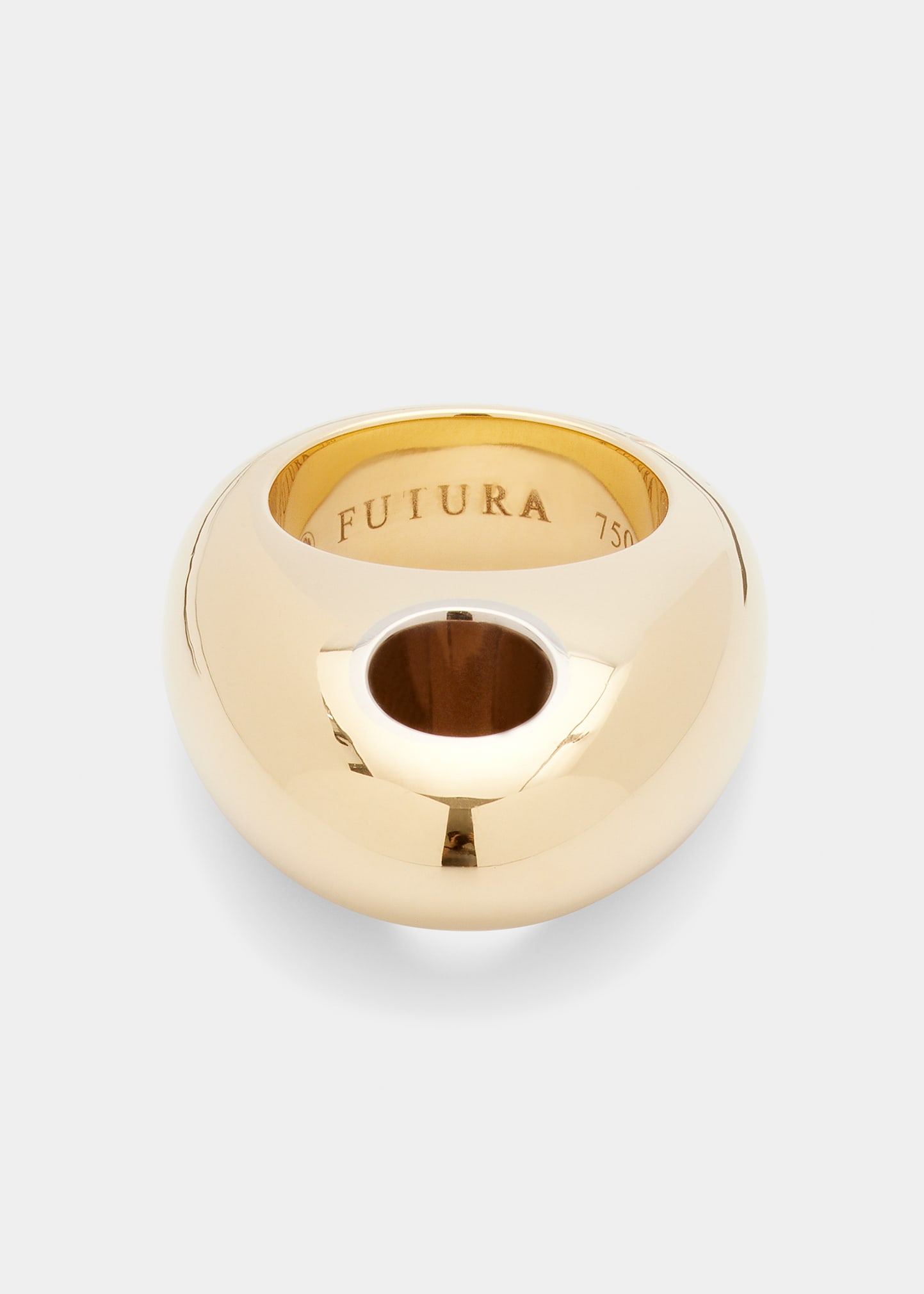 FUTURA JEWELRY LE TROU 18K FAIRMINED ECOLOGICAL YELLOW GOLD RING 