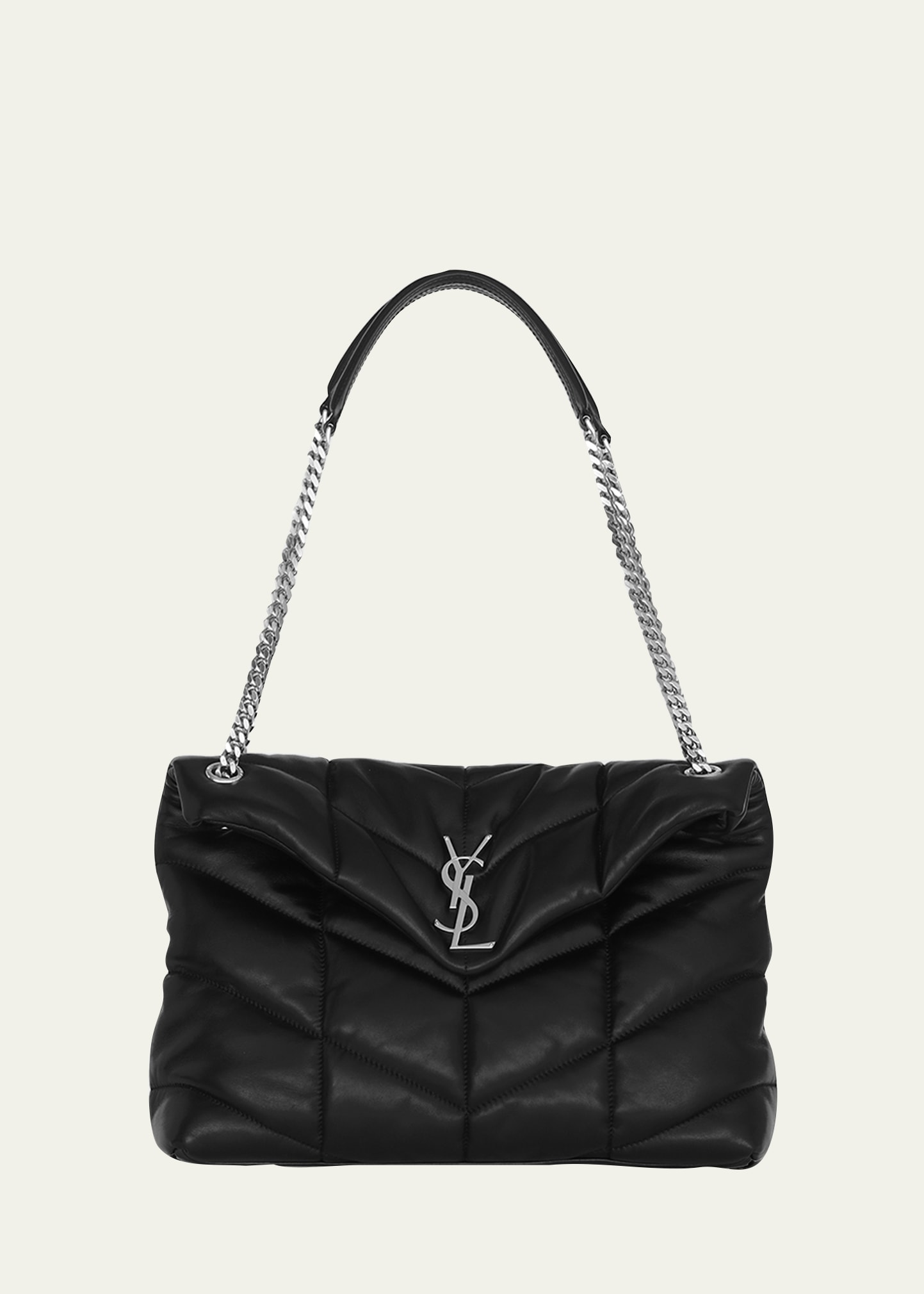 Saint Laurent Loulou Medium YSL Flap Shoulder Bag