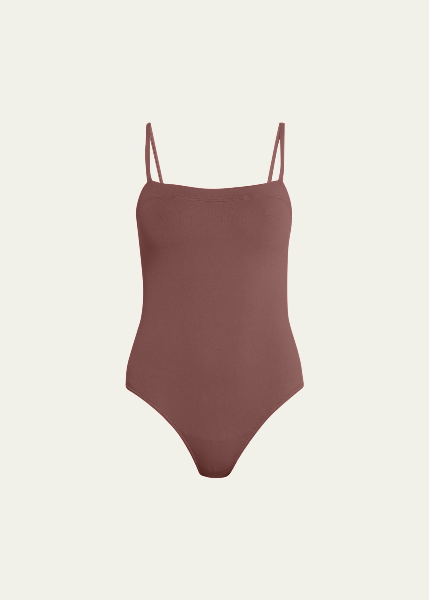 Eres Aquarelle One-piece Swimsuit With Thin Straps In Algues
