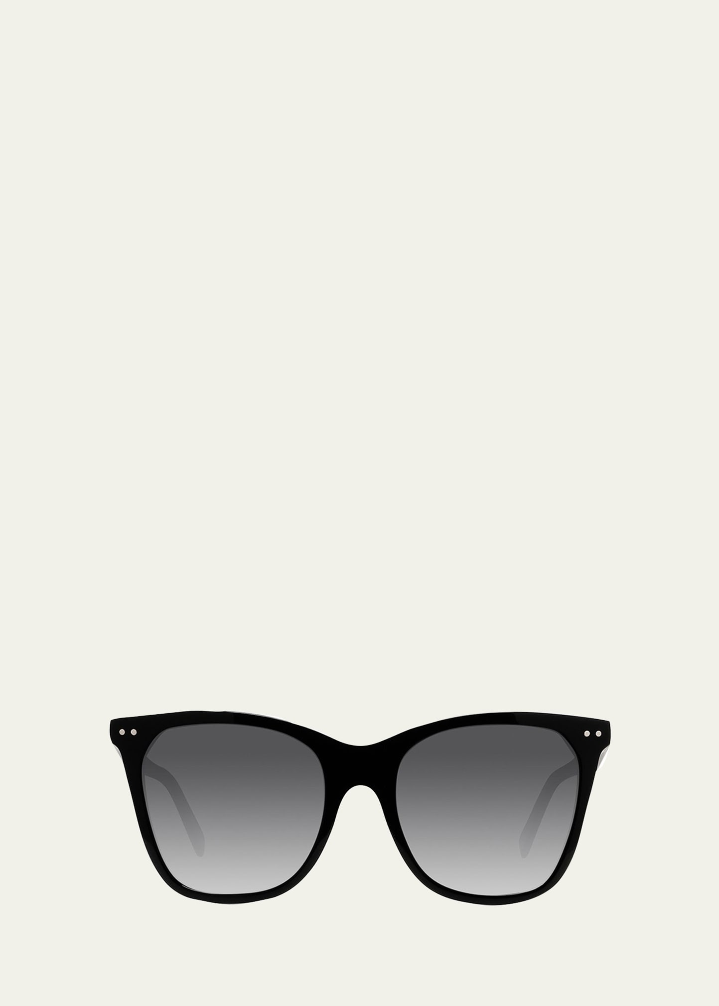 Celine Cat-eye Monochromatic Acetate Sunglasses In Black
