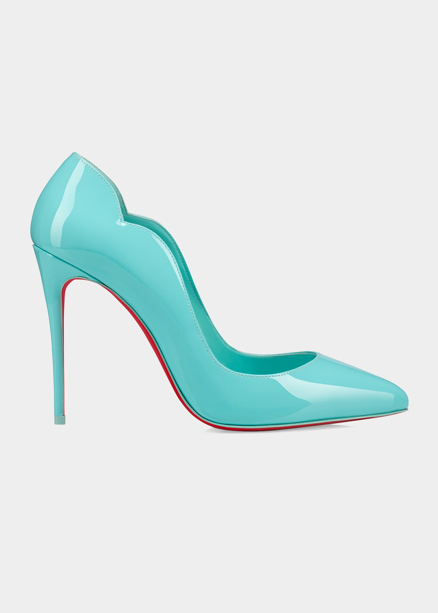 Christian Louboutin Hot Chick 100mm Patent Red Sole High-Heel Pumps