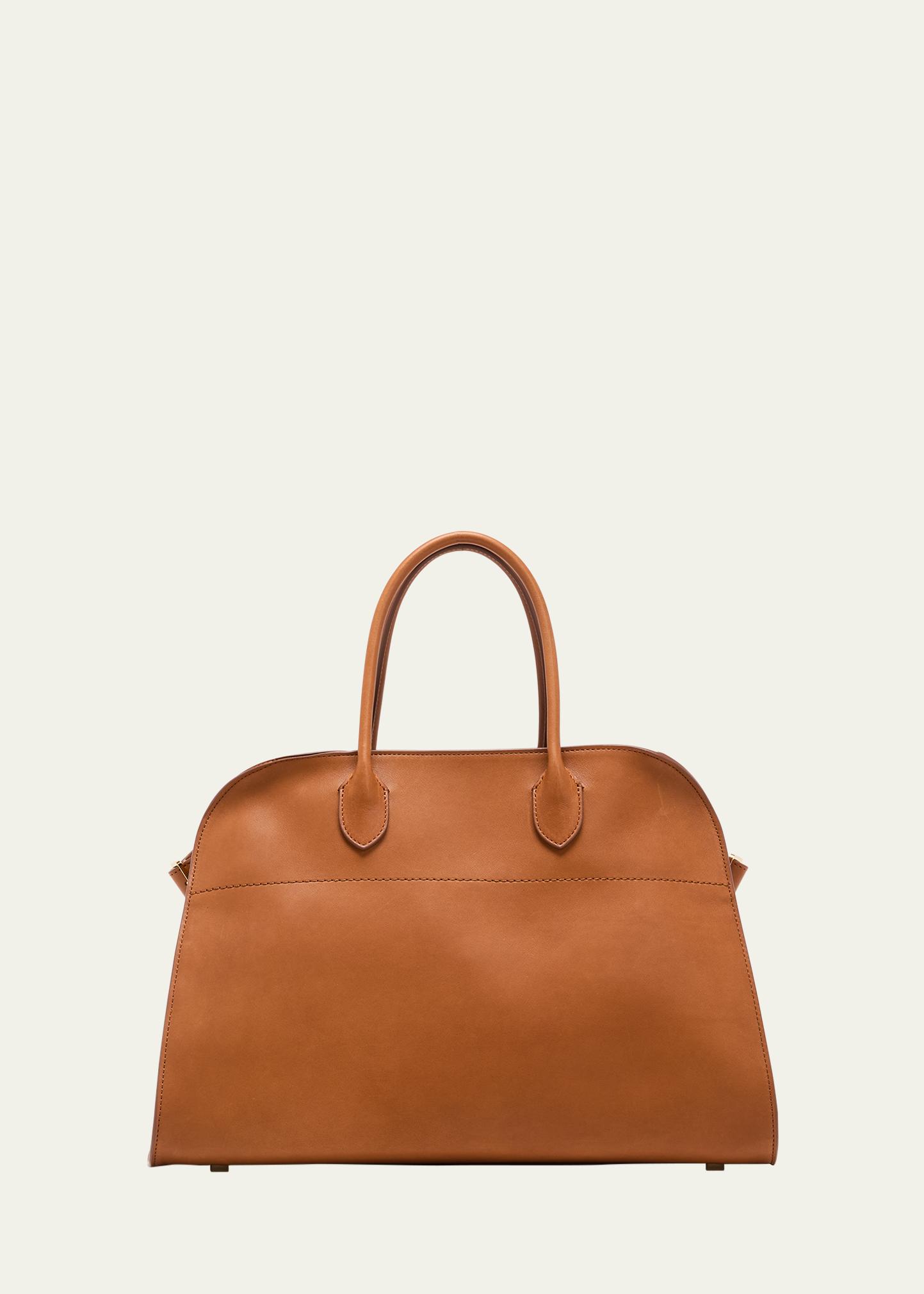 The Row Margaux 15 Air Bag In Calfskin Leather In Brown | ModeSens