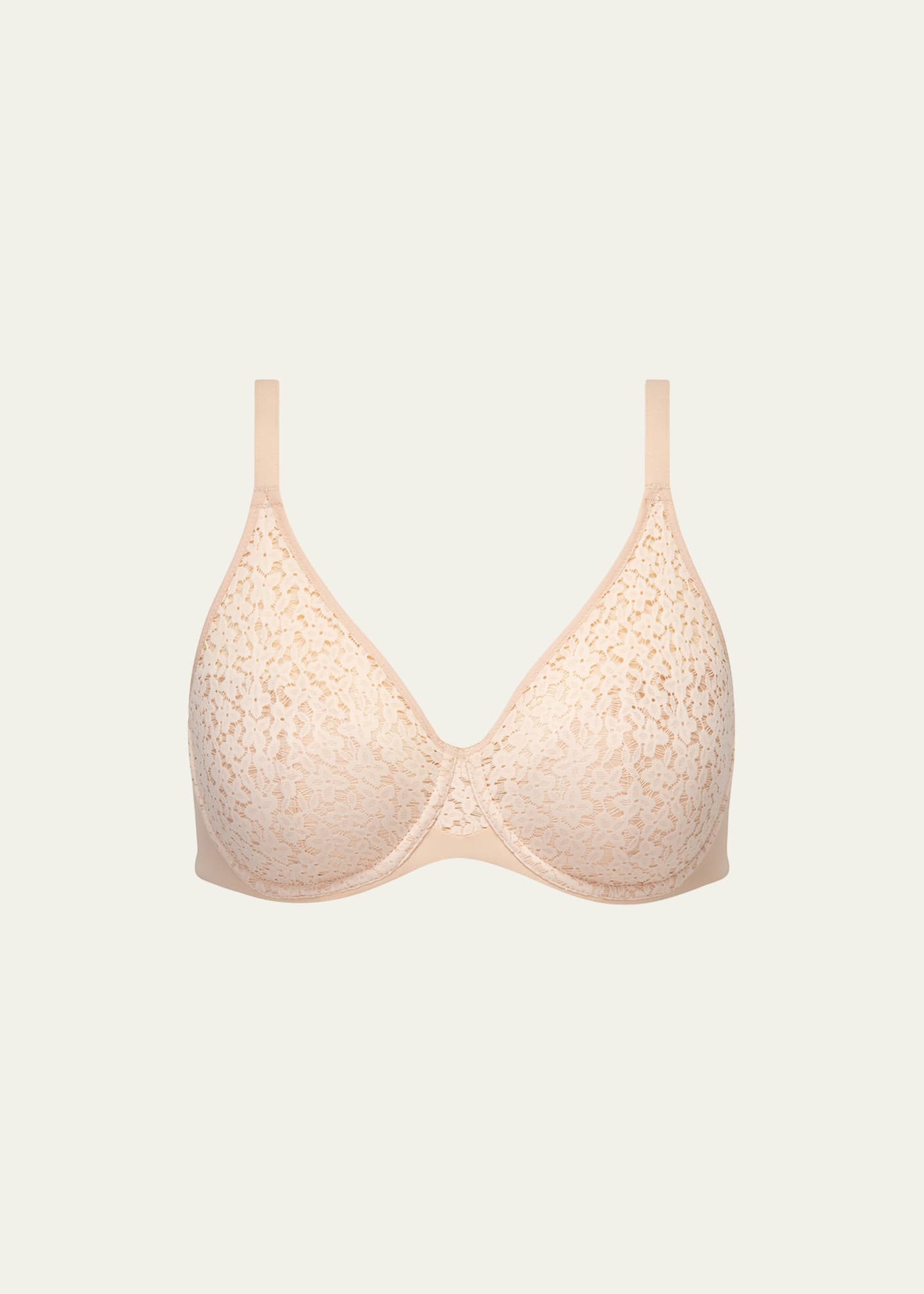 Shop Chantelle Norah Molded Lace Bra In Nude
