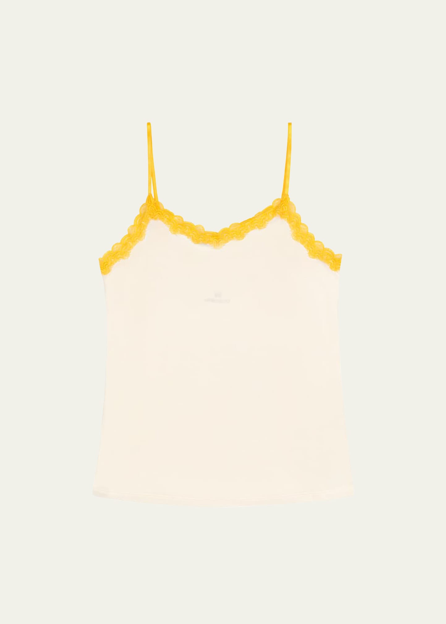 Uwila Warrior Soft Silks Lace-trim Camisole In White/solar Power