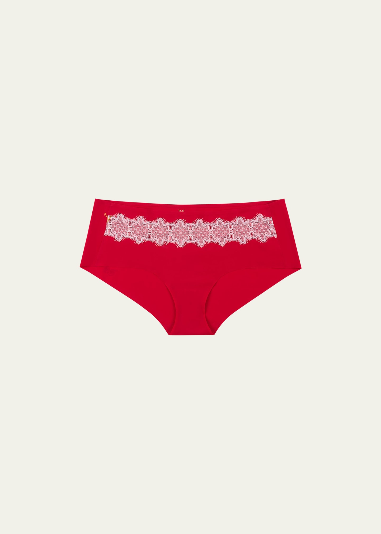 Uwila Warrior Happy Seam Brief Panties In Red/lilac