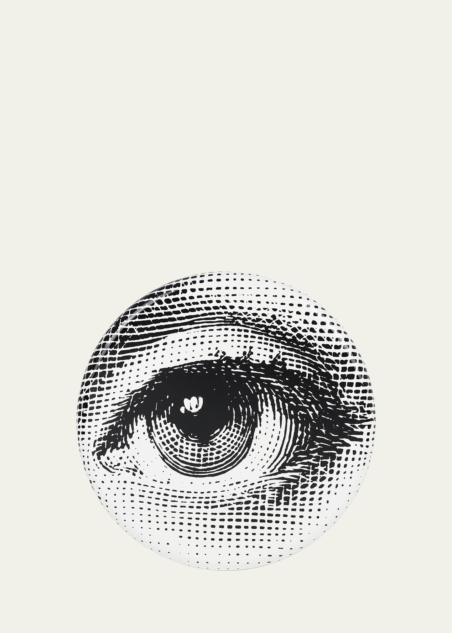 Fornasetti Occhio Eye Stool In Black/white