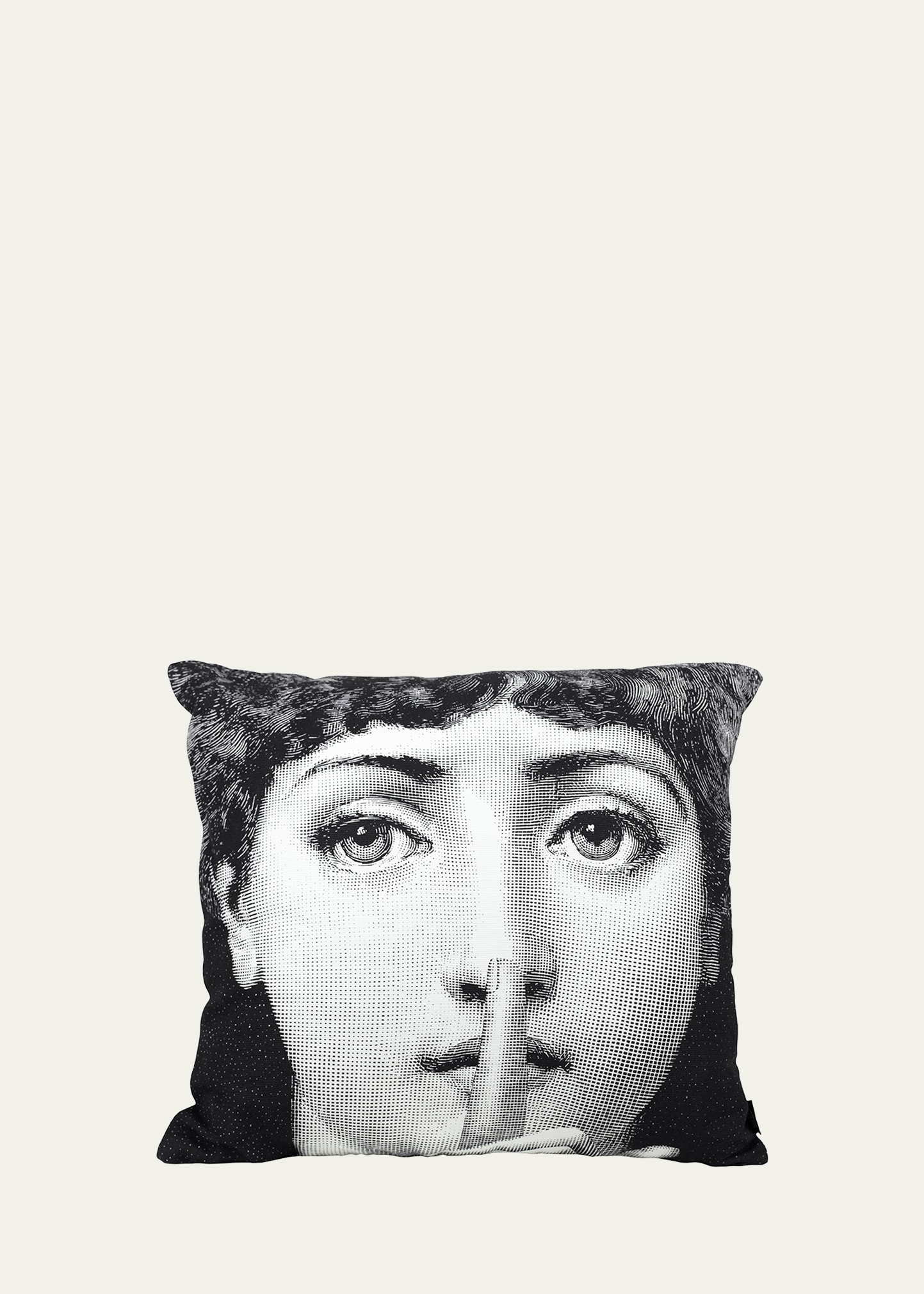 Fornasetti Cushion Silenzio Silence In Multi