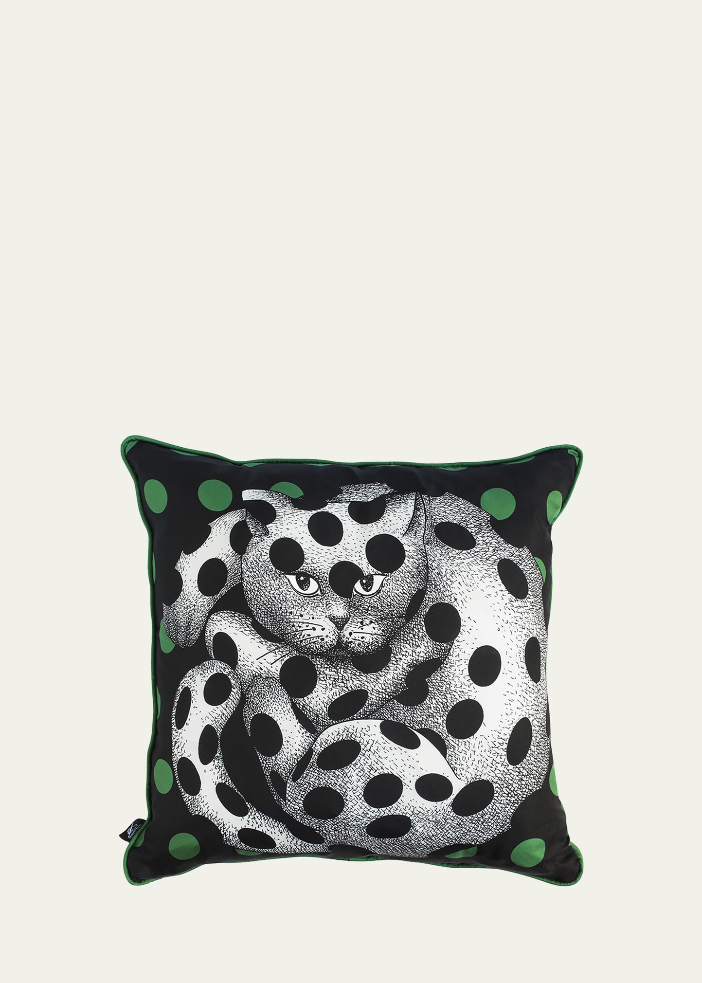 Fornasetti High Fidelity Silk Cushion 45cm X 45 Cm In Multi
