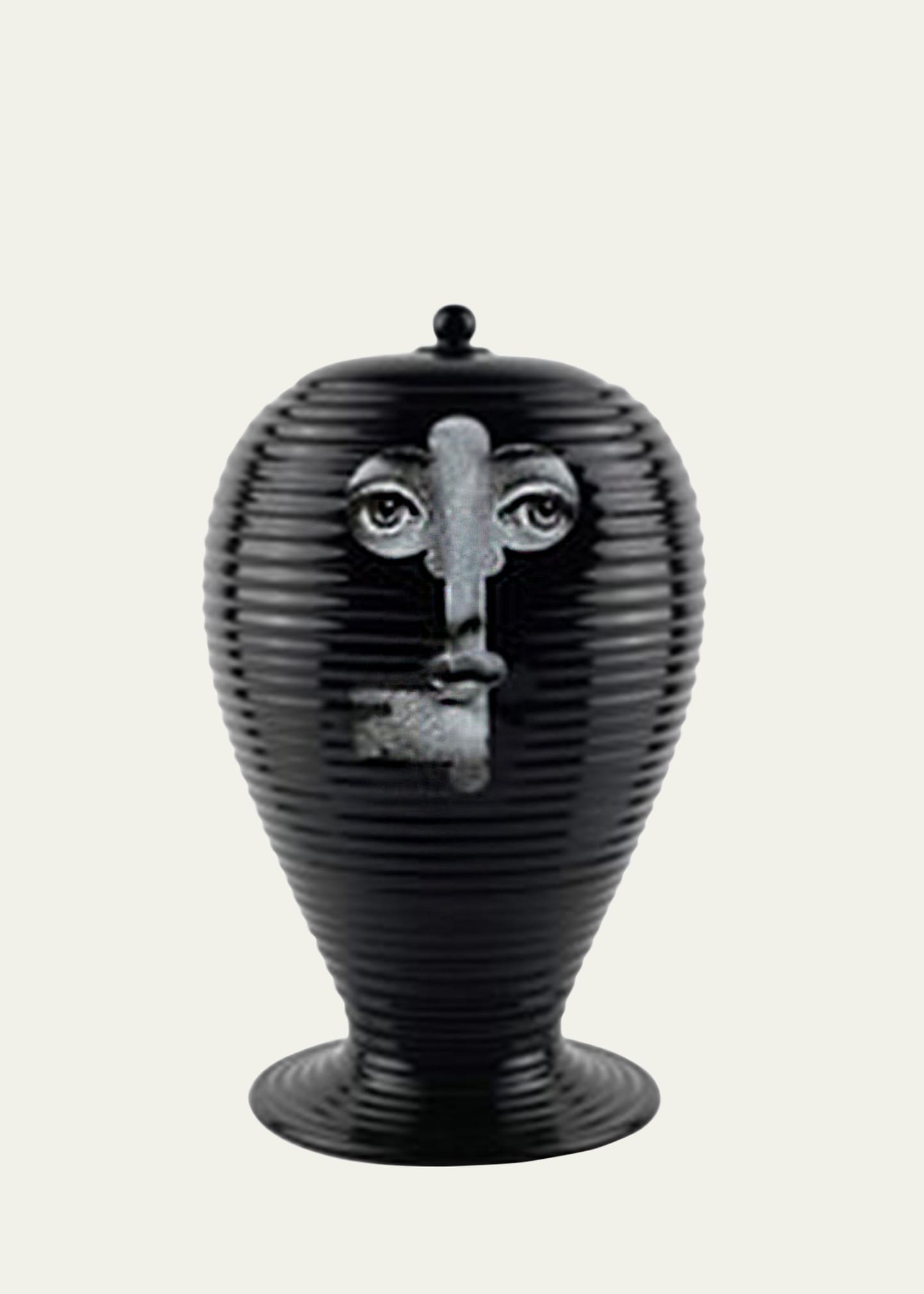 Vase Rigato Serratura Face in Key Black
