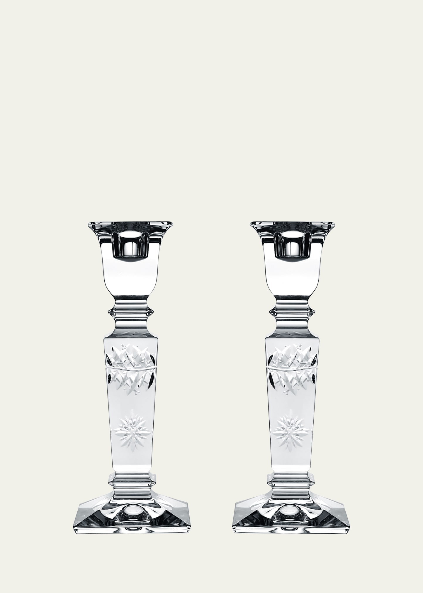 William Yeoward Crystal Tessa Candlestick Holders, Set Of 2 In Clear