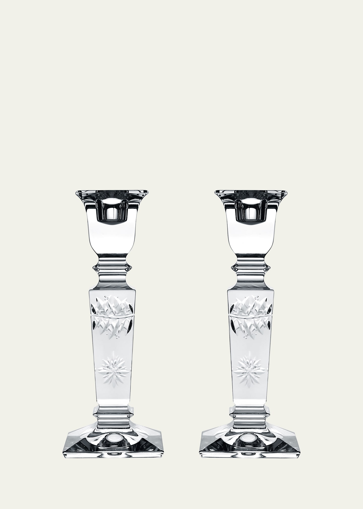 William Yeoward Crystal Tessa Candlestick Holders, Set Of 2 In Clear