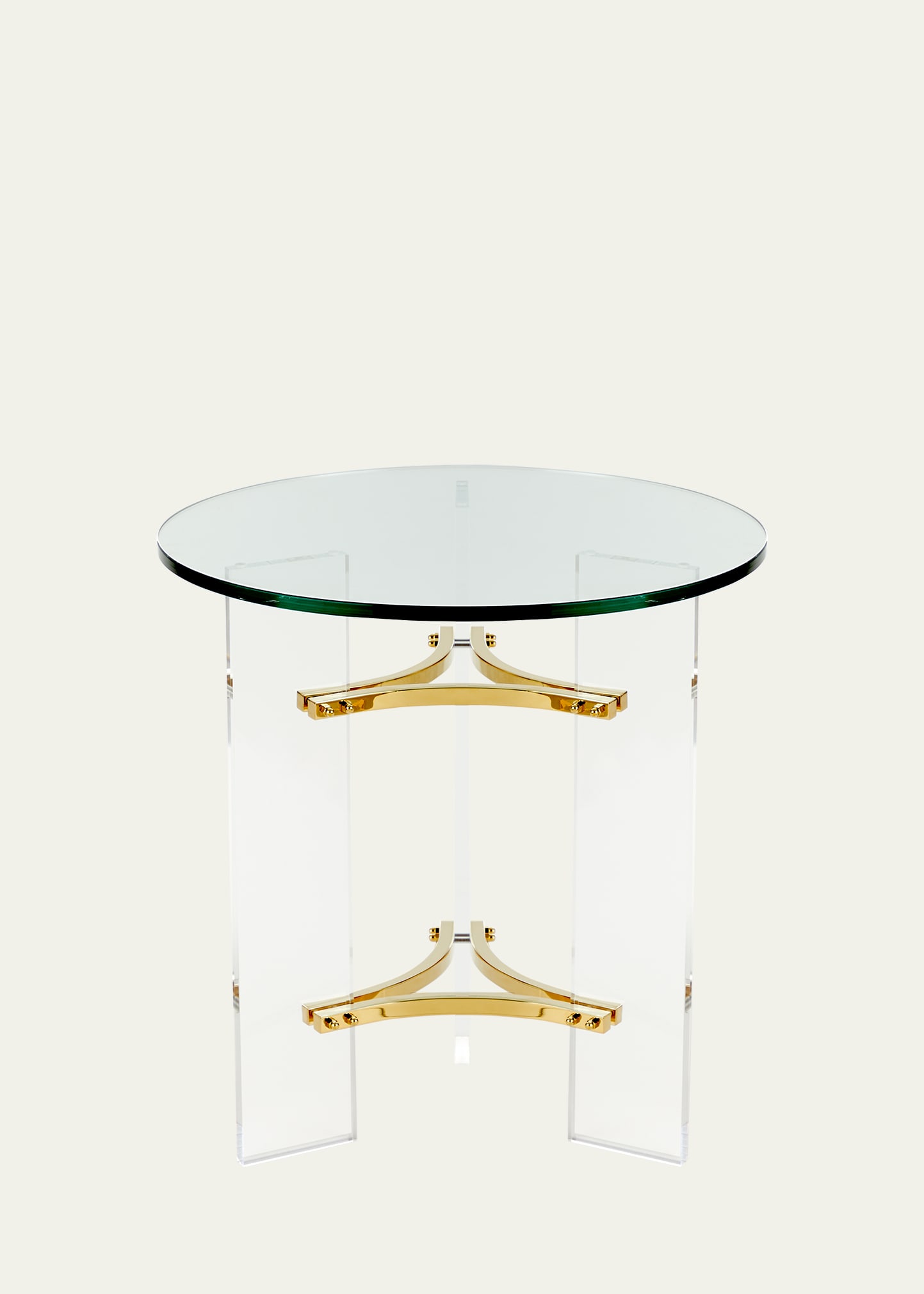 Interlude Home Tamara Acrylic Side Table In Transparent