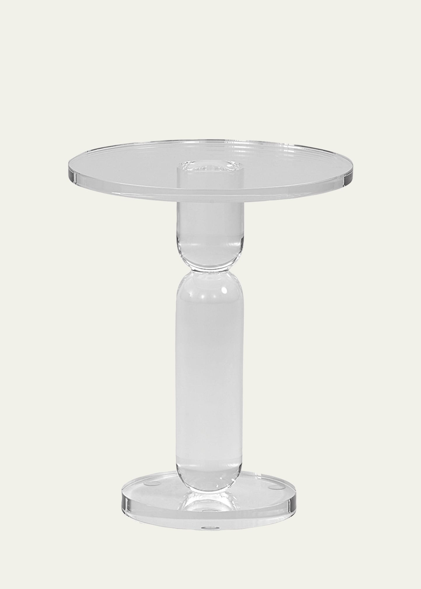 Interlude Home Roland Acrylic Side Table In Clear