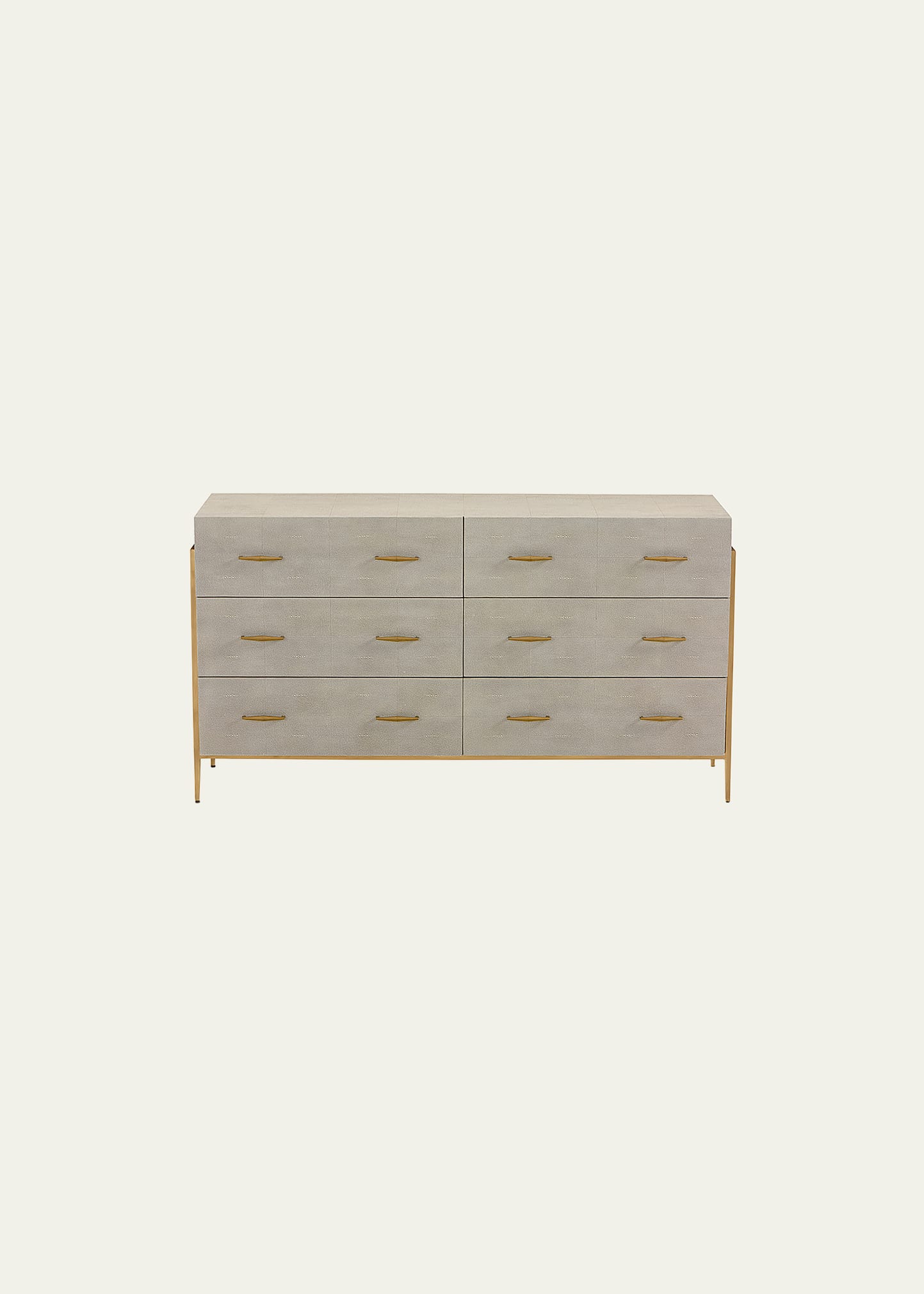 Interlude Home Morand Faux Shagreen 6-drawer Chest