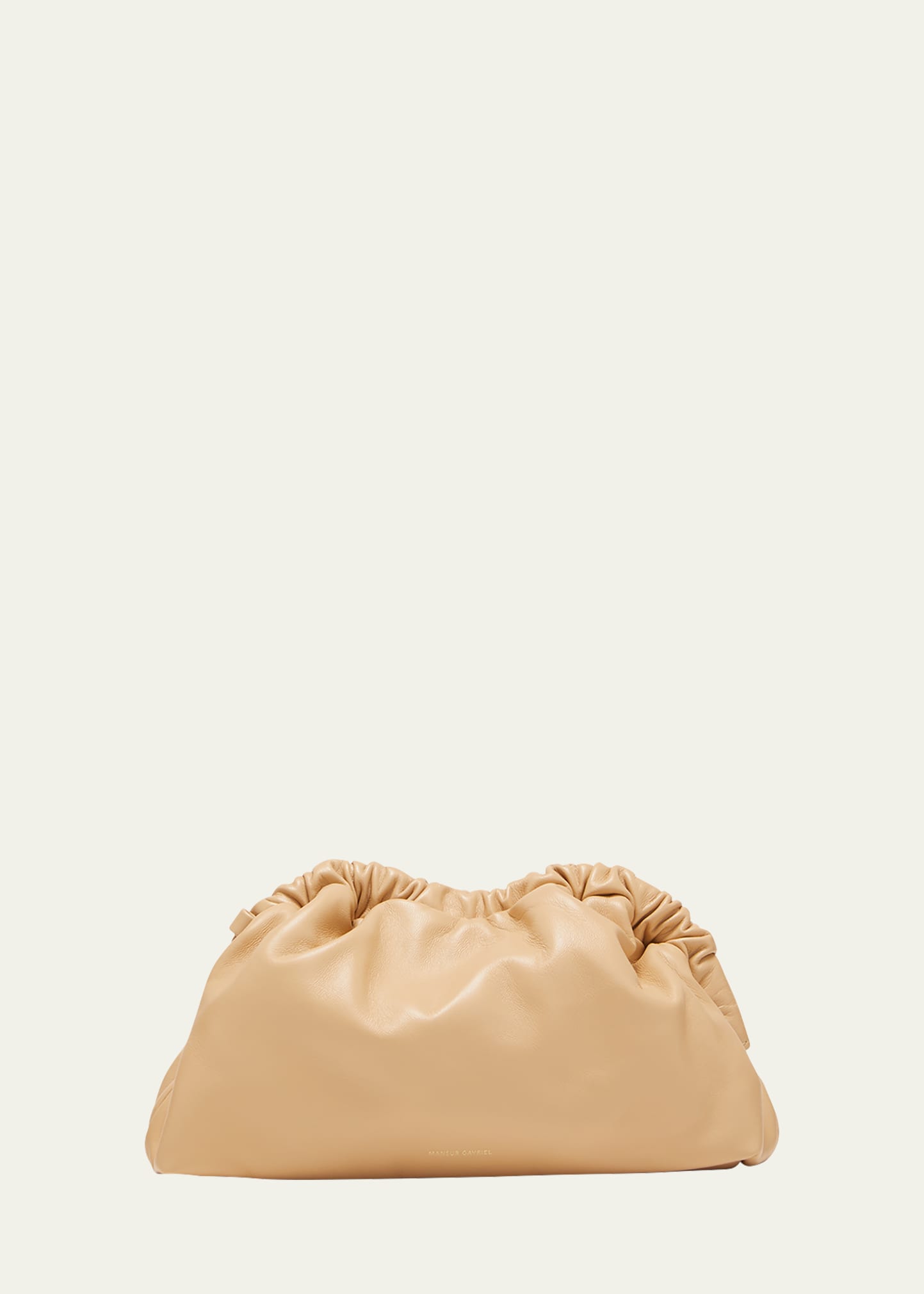 Mansur Gavriel Mini Lambskin Cloud Clutch Bag In Sand