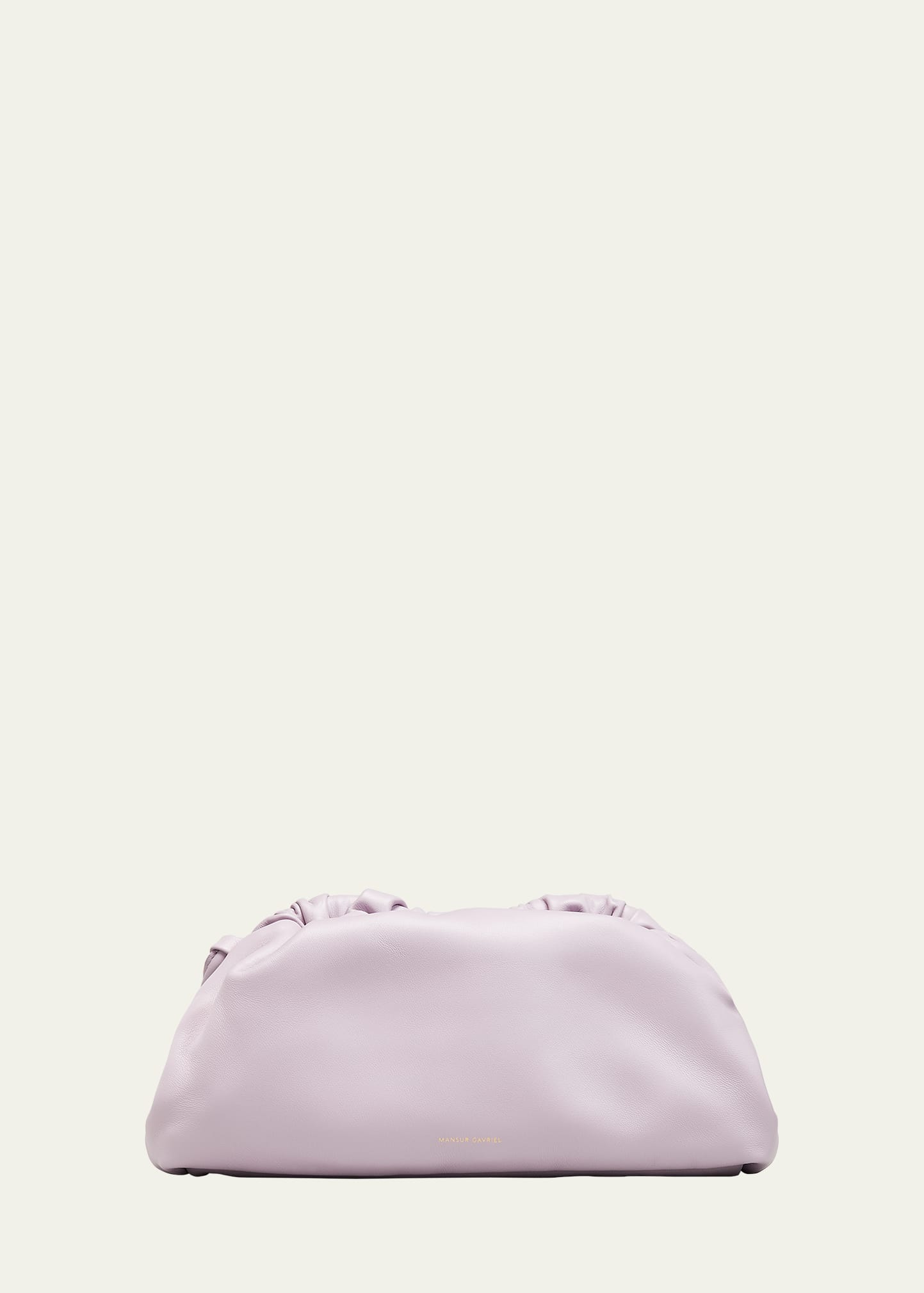 Mansur Gavriel Mini Lambskin Cloud Clutch Bag In Lavender