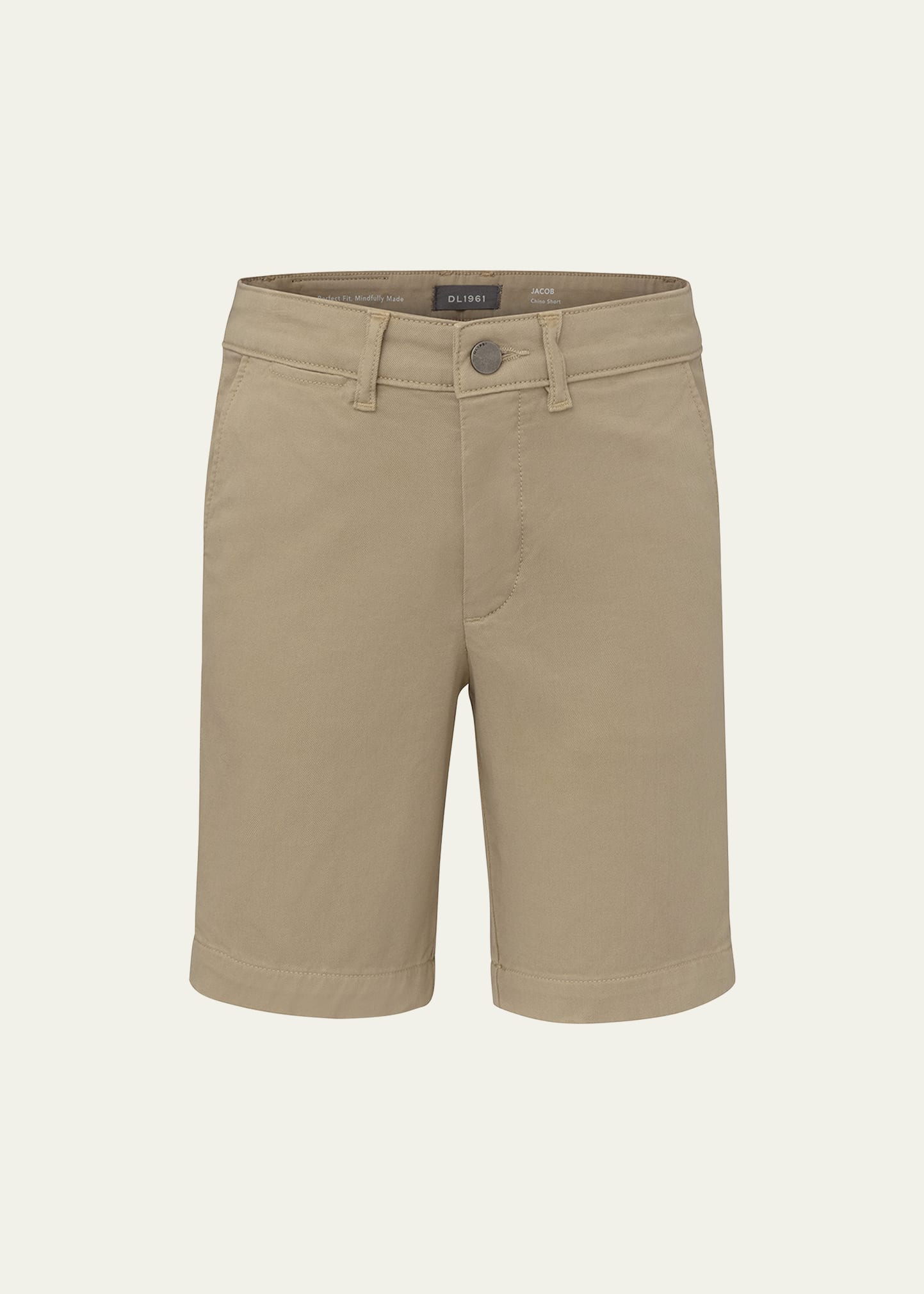 Dl1961 Kids' Boy's Jacob Twill Chino Shorts In Sandbar