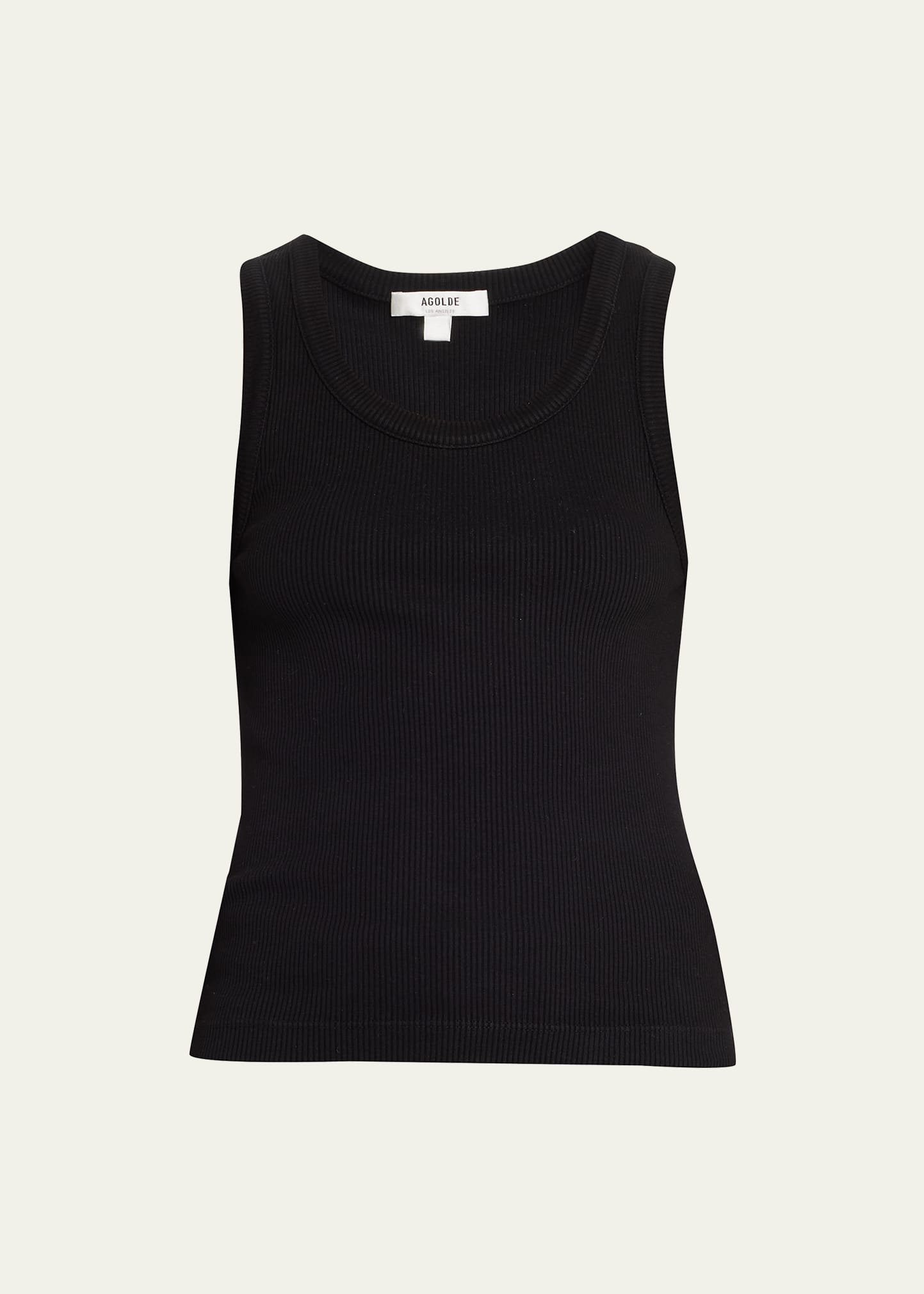 Agolde Poppy Scoop-neck Tank Top In Storm Cloud Wa