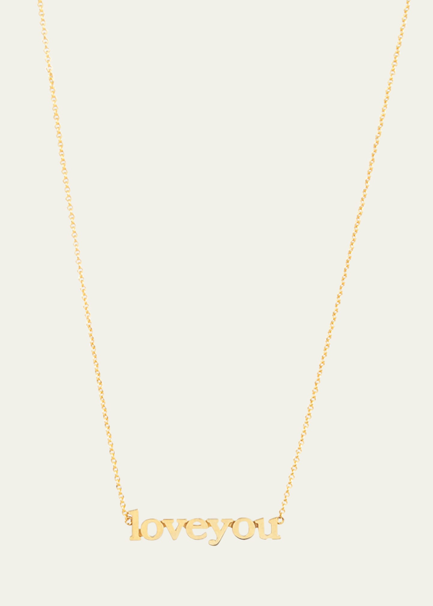 18k Love You Necklace