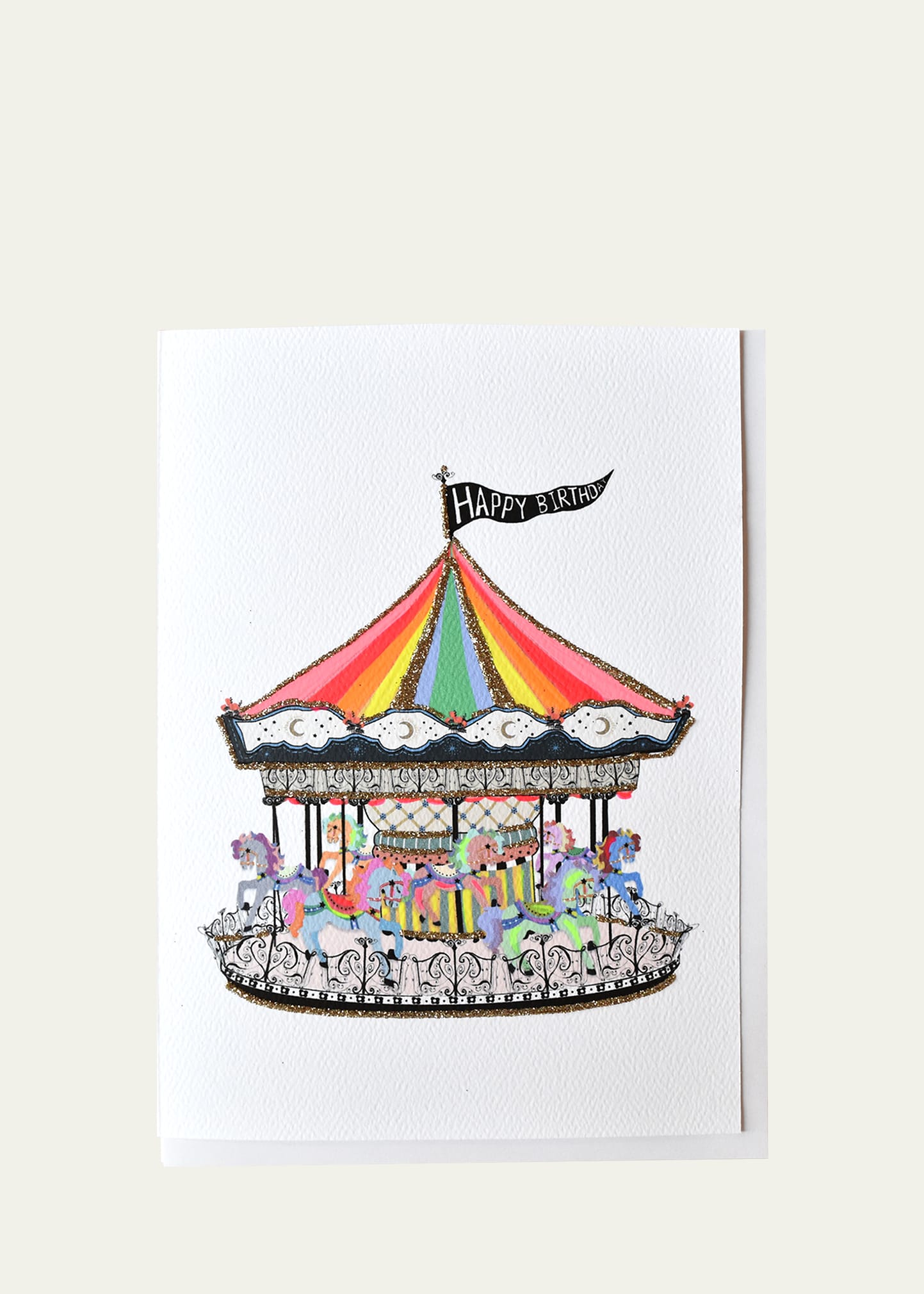 Verrier Happy Birthday Carousel Card In Multi