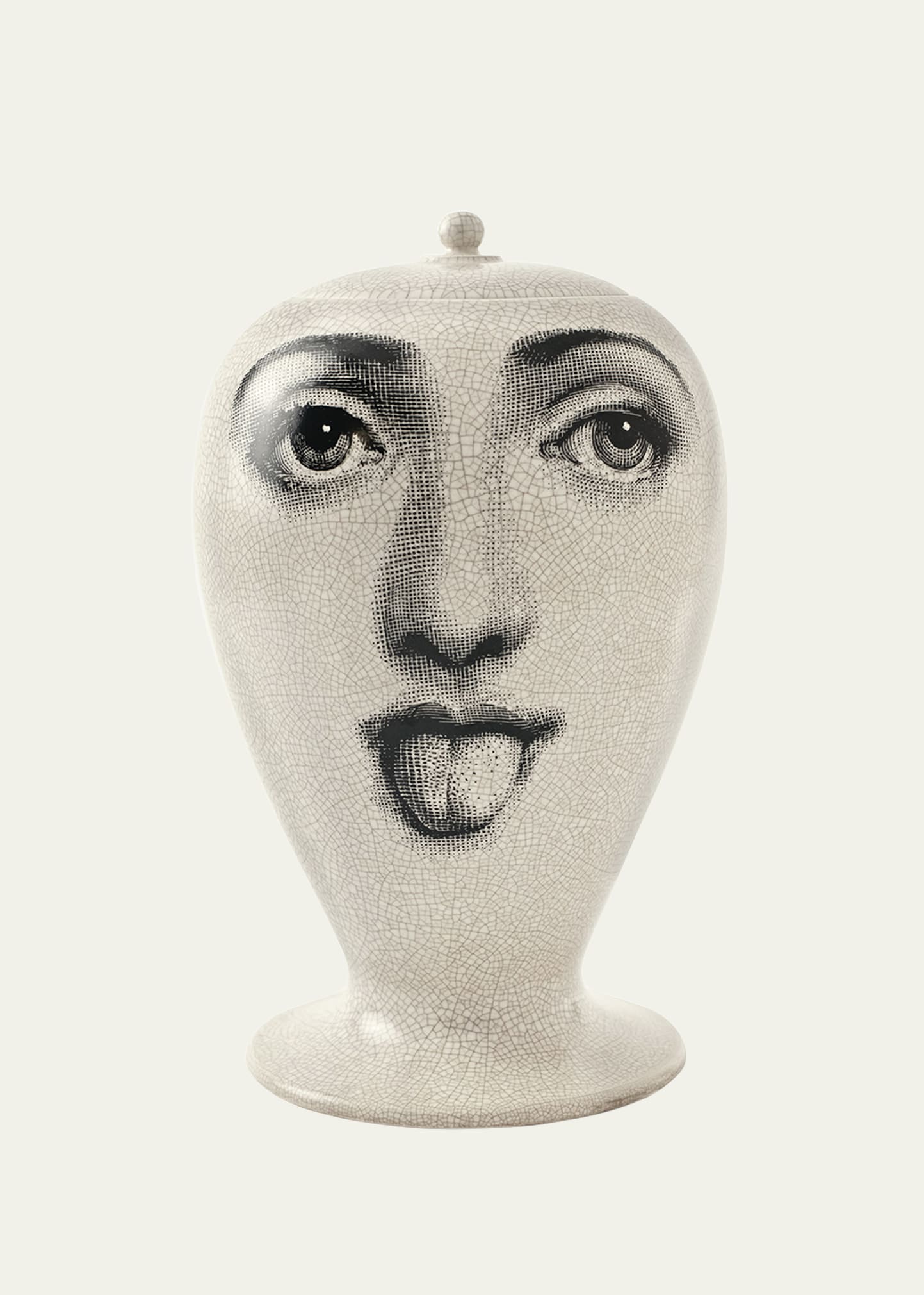 FORNASETTI VASE ANTIPATICO CRAQUELE TONGUE OUT