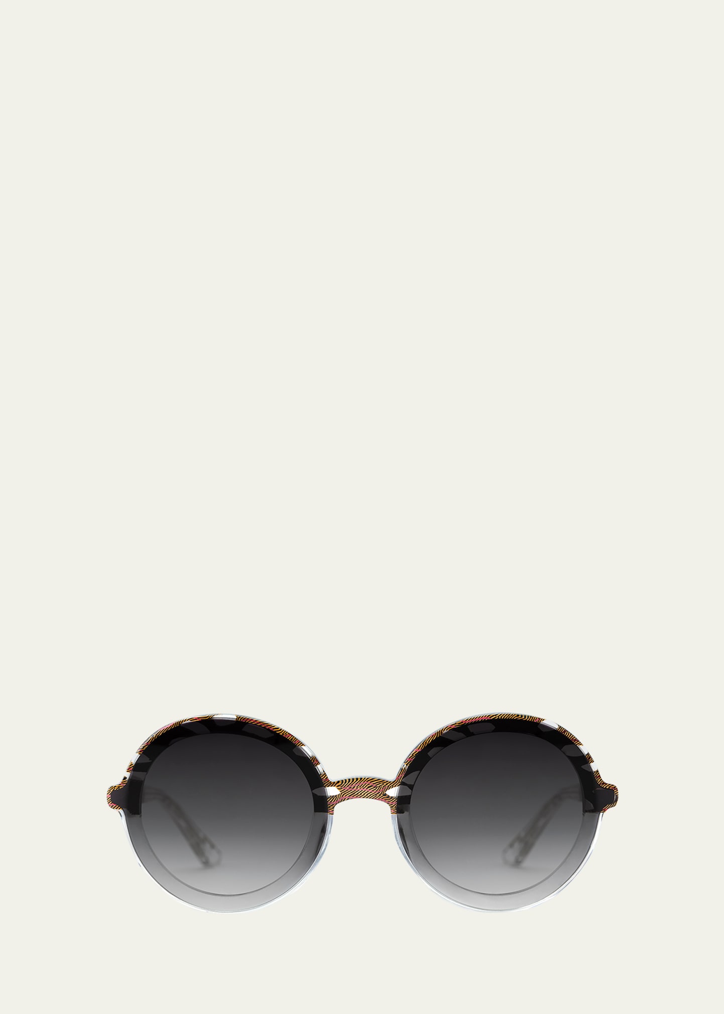Louisa Nylon Round Sunglasses