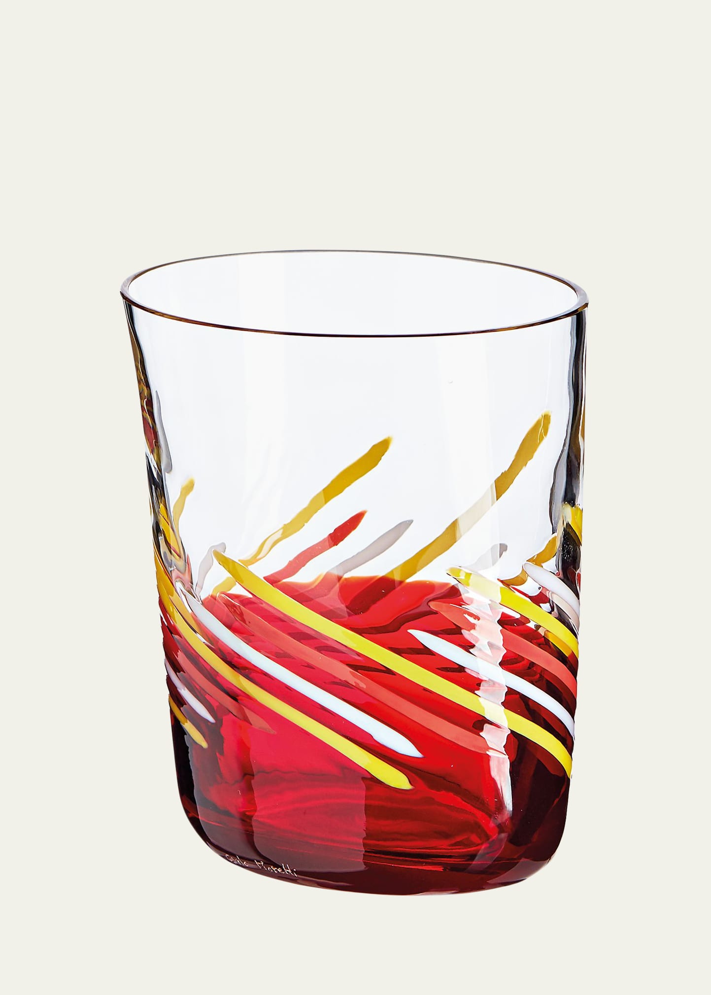 Bora Red Drinking Glass
