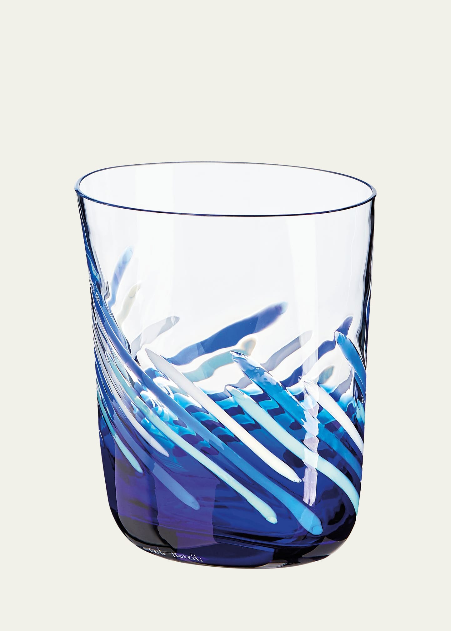 Bora Blue Drinking Glass
