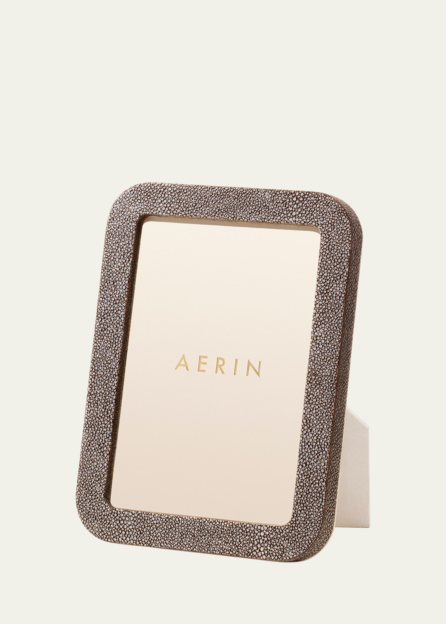 Aerin Modern Shagreen Frame, 5" X 7" In Brown