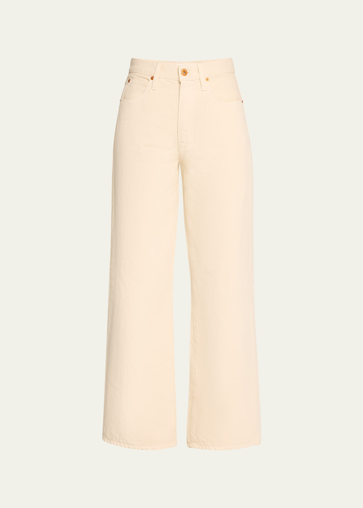 Slvrlake Grace Soft Cotton Pants In Ecru