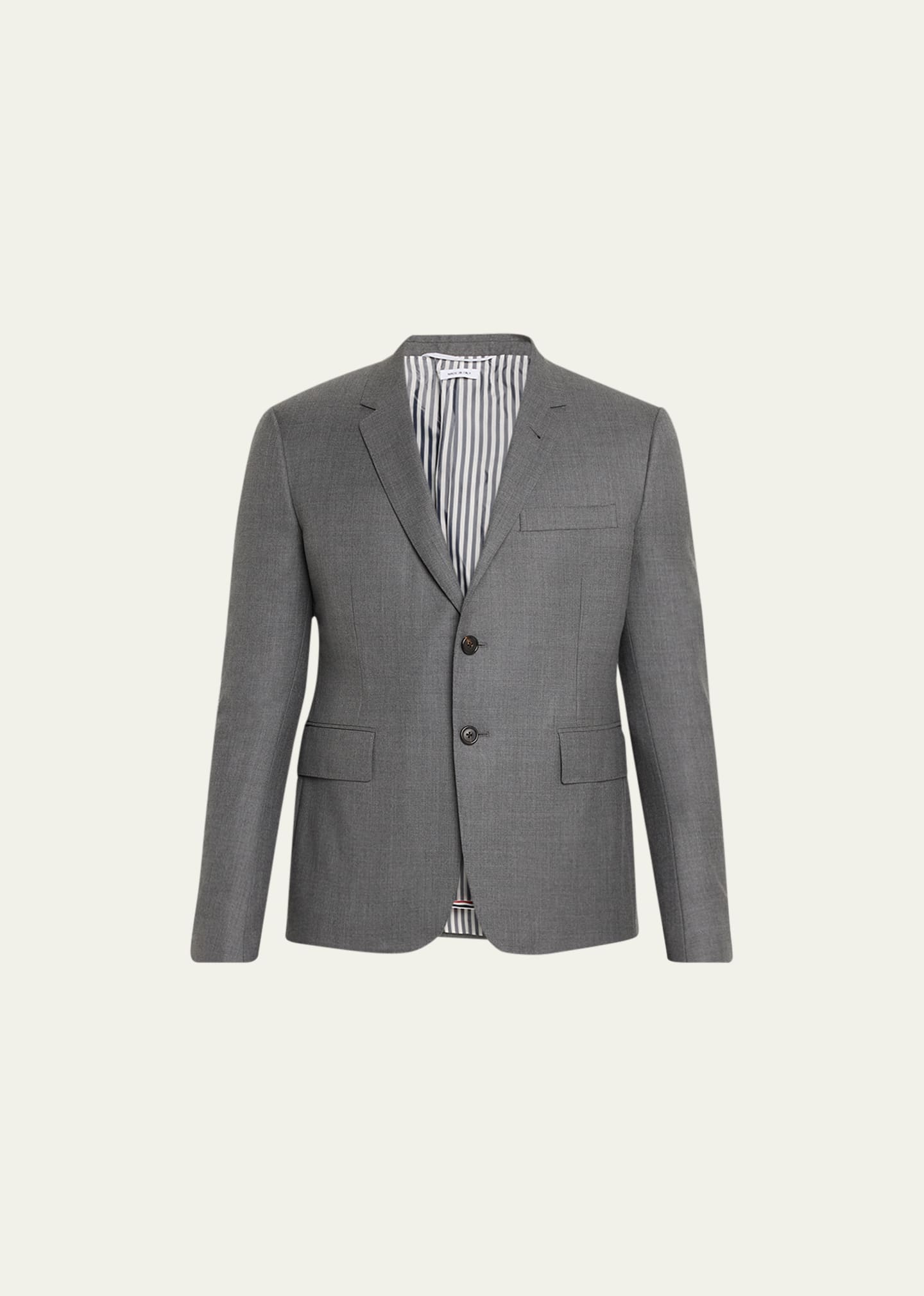 Thom Browne Men's Super 120s Wool Sport Coat In Med Grey