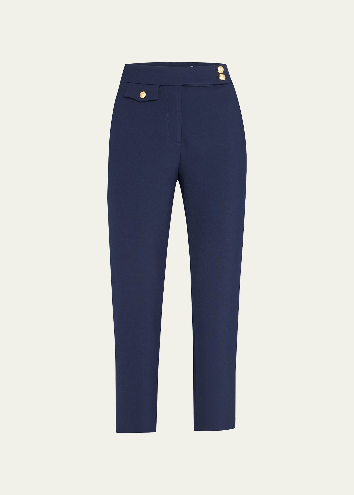 Veronica Beard Renzo Straight-leg Pants In Navy